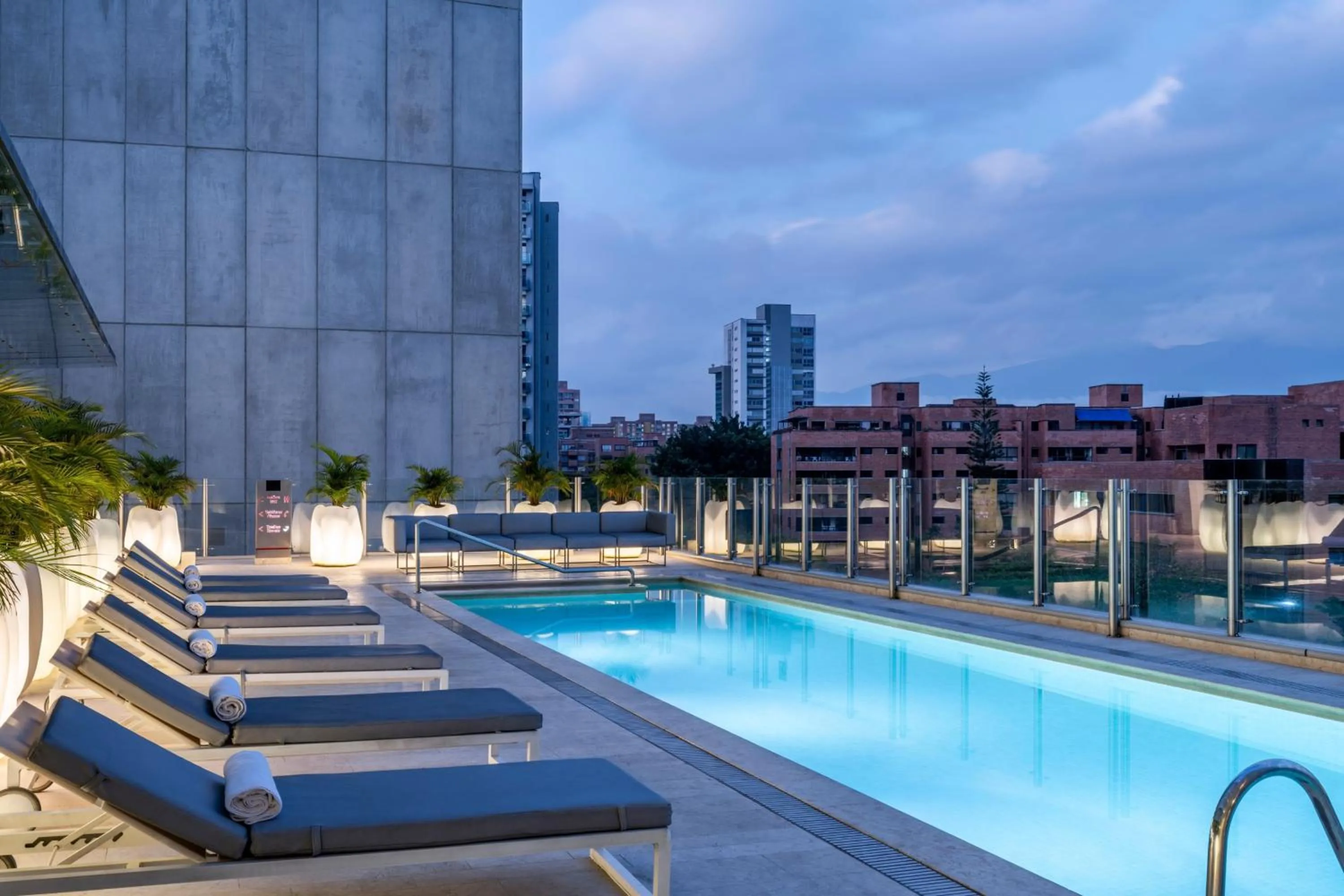 Swimming pool in Medellin Marriott Hotel