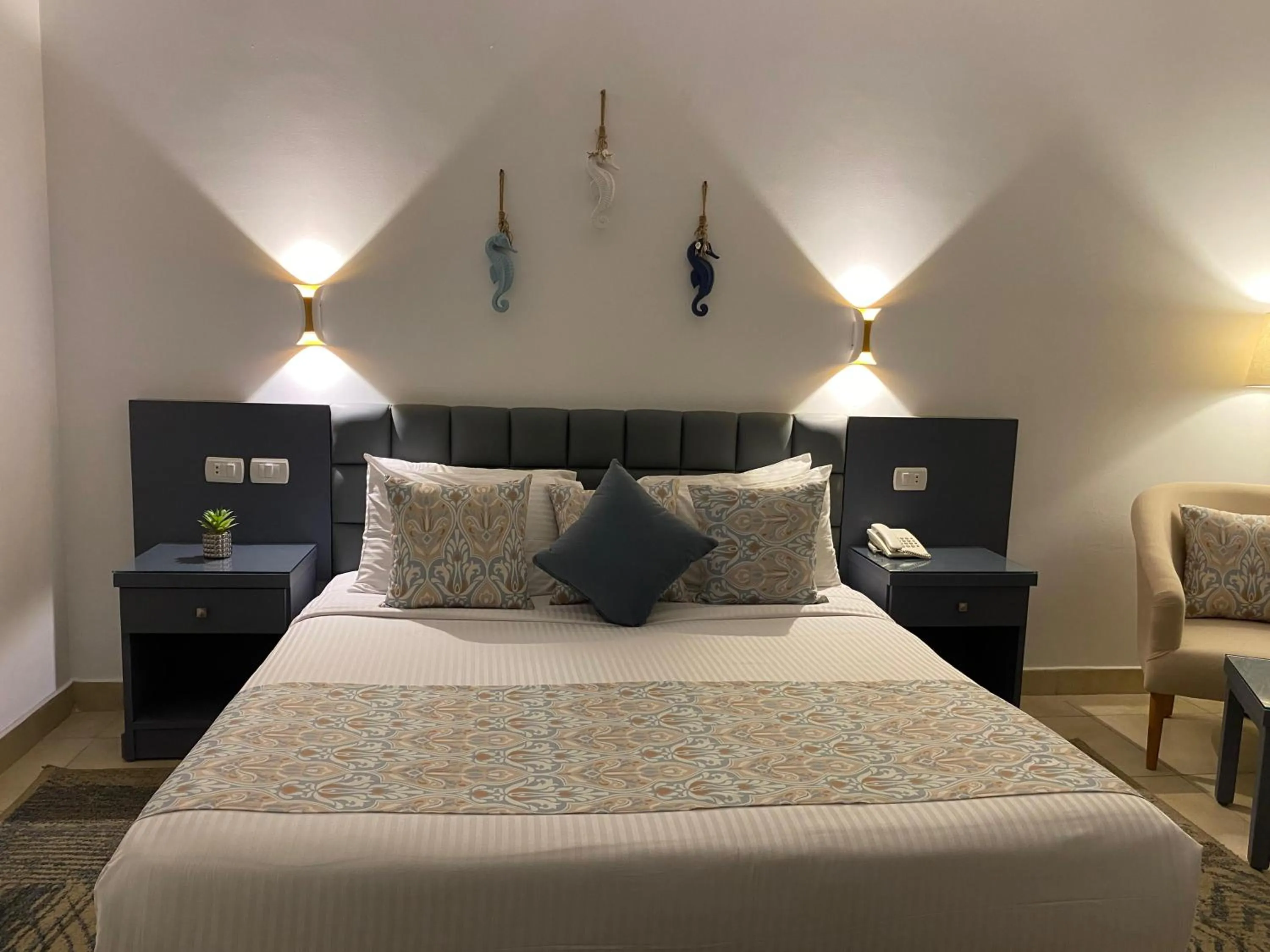 Bed in Sharm Reef Hotel