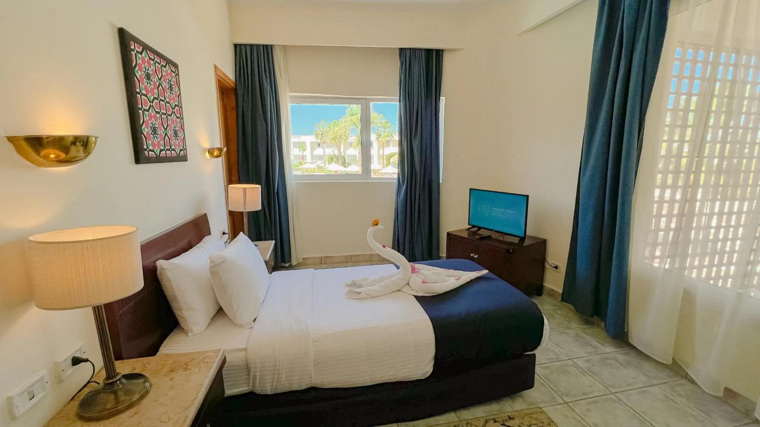 Bed in Sharm Reef Hotel