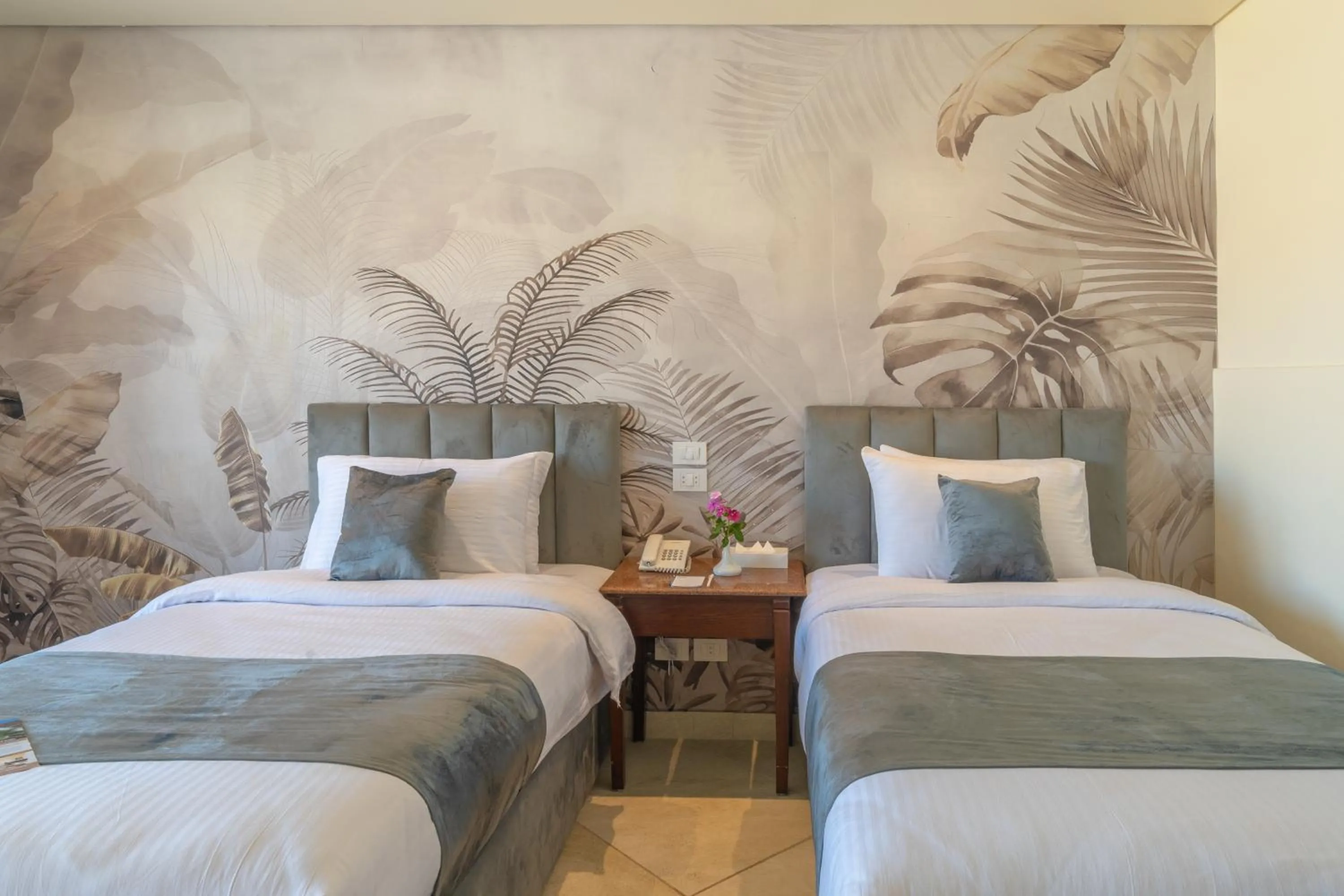 Bed in Three Corners Sea Beach Resort