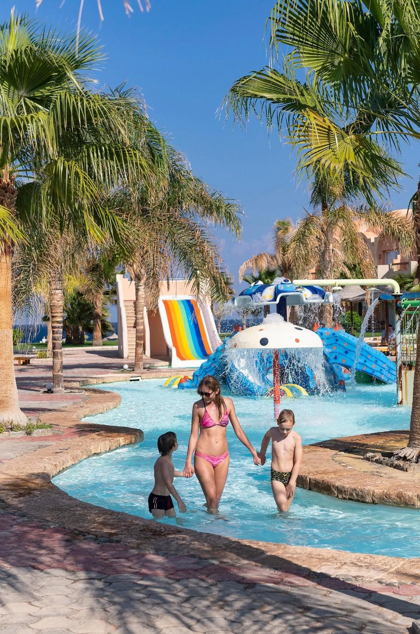 Aqua park in Three Corners Sea Beach Resort