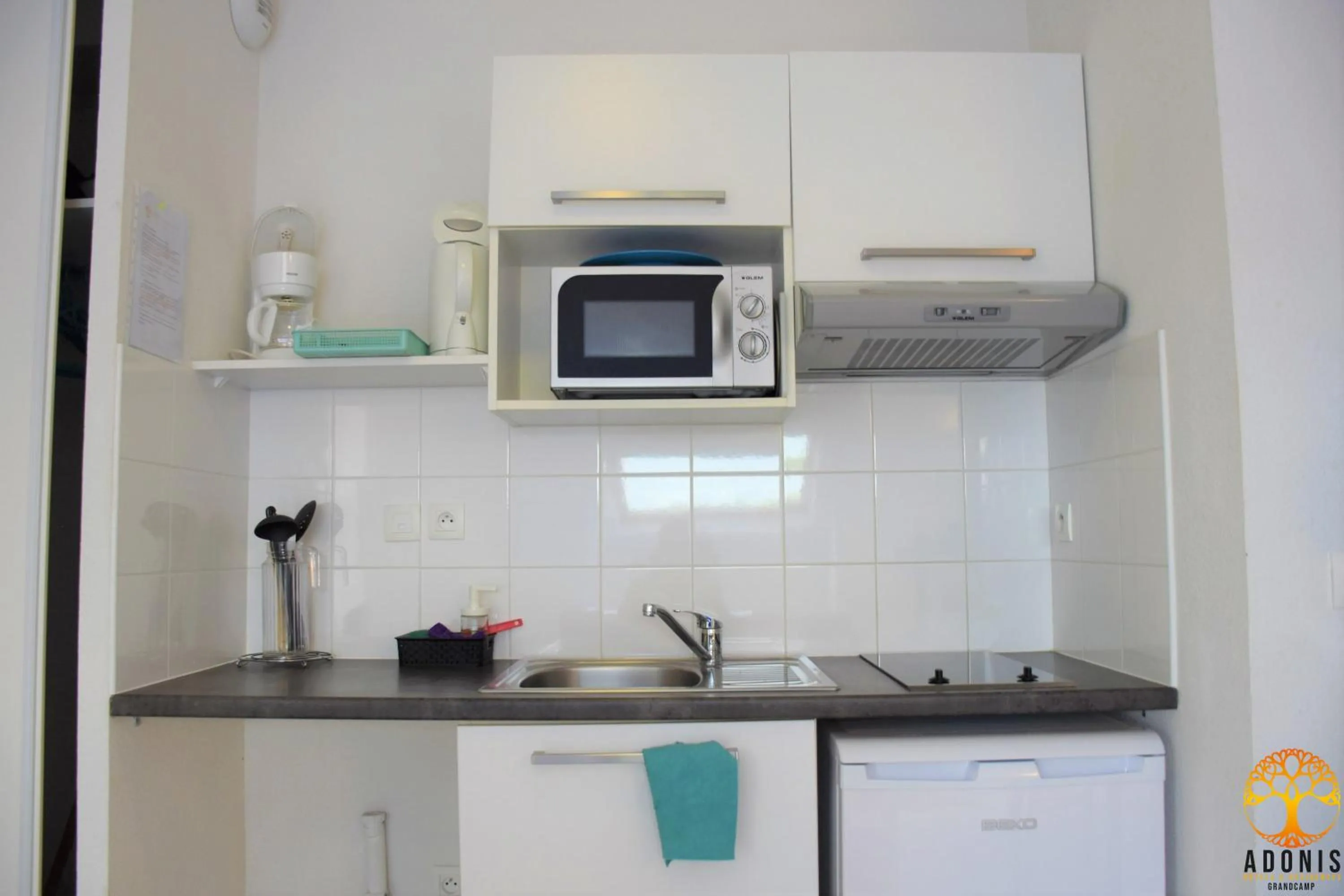 Kitchen or kitchenette in Adonis Grandcamp - Résidence Les Isles De Sola