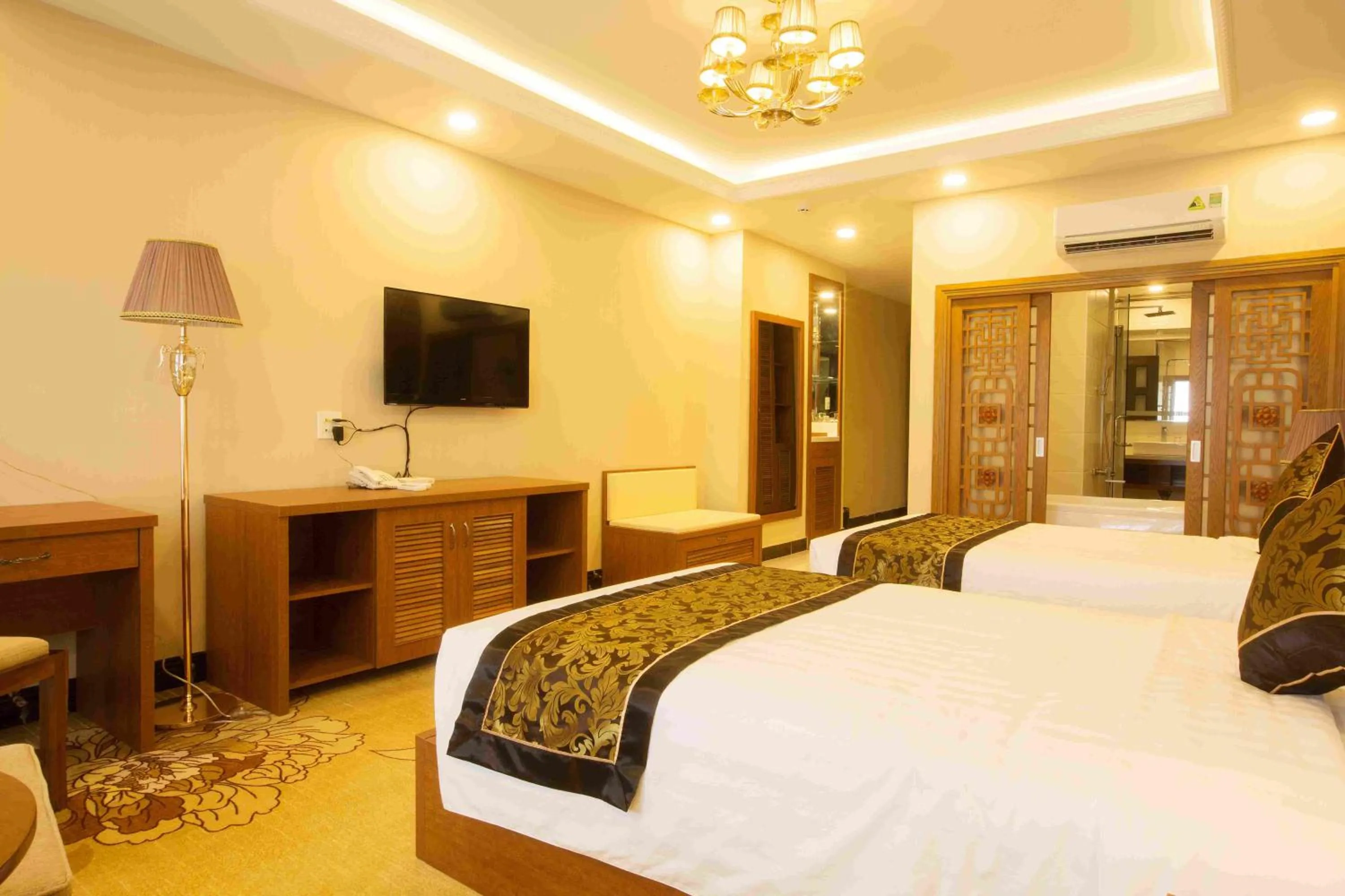 Bed in Anh Nguyet Hotel