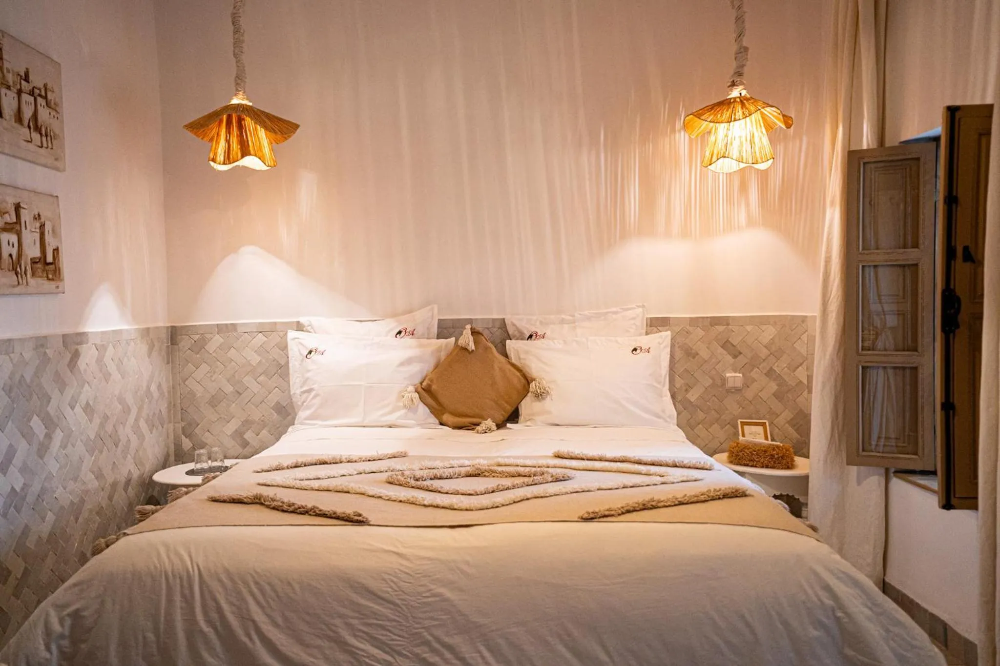 Bedroom, Bed in Riad Les Orangers D'alilia