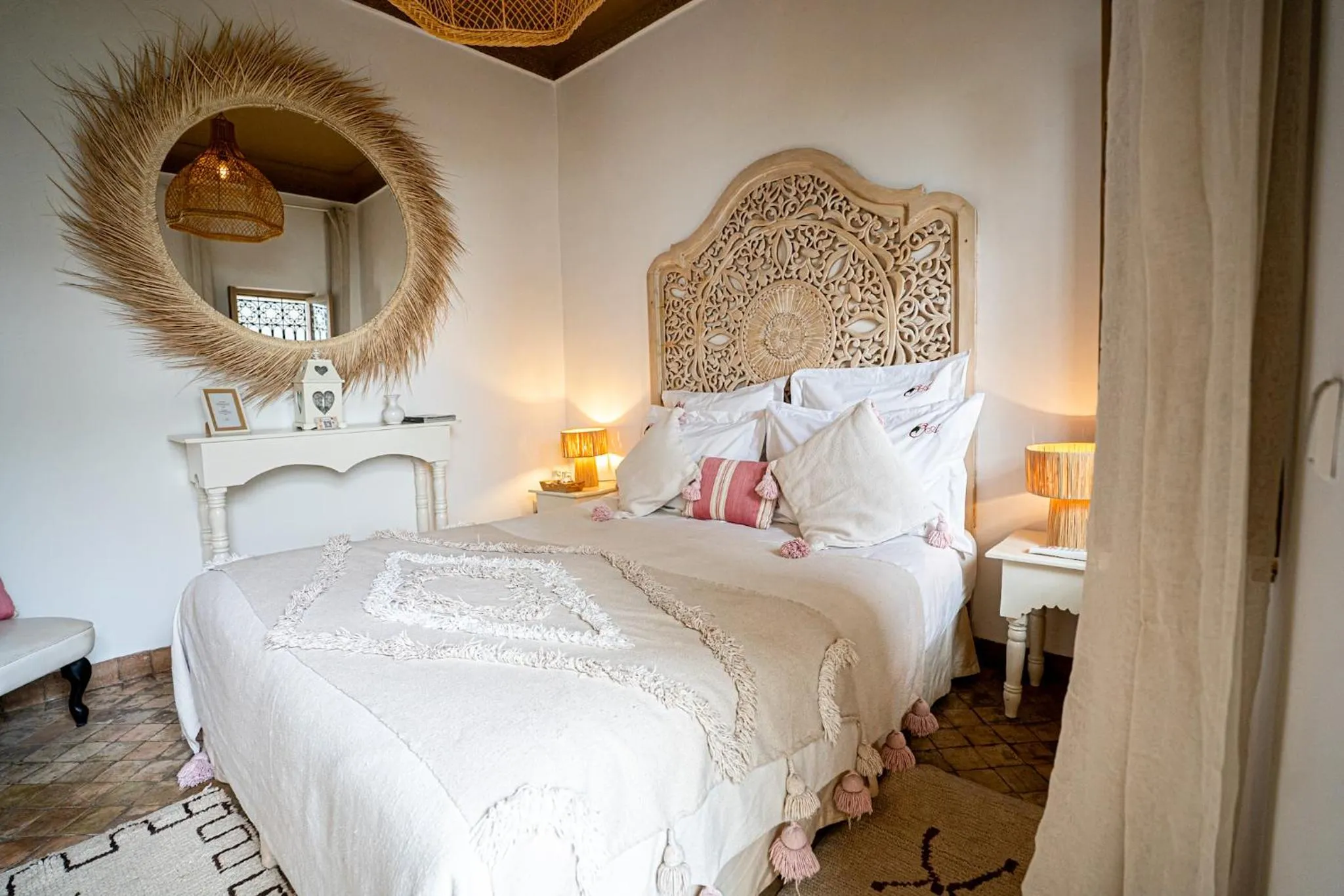 Bedroom, Bed in Riad Les Orangers D'alilia