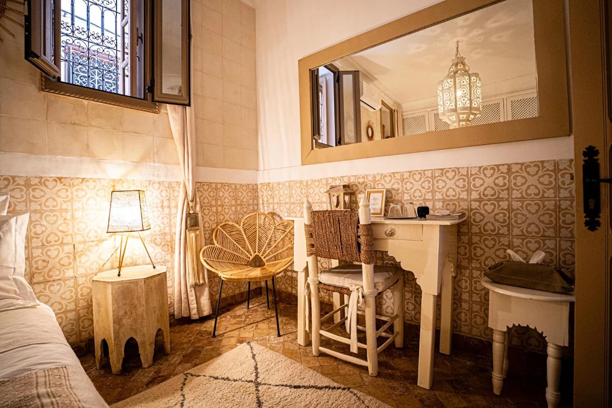 Bedroom, Bed in Riad Les Orangers D'alilia