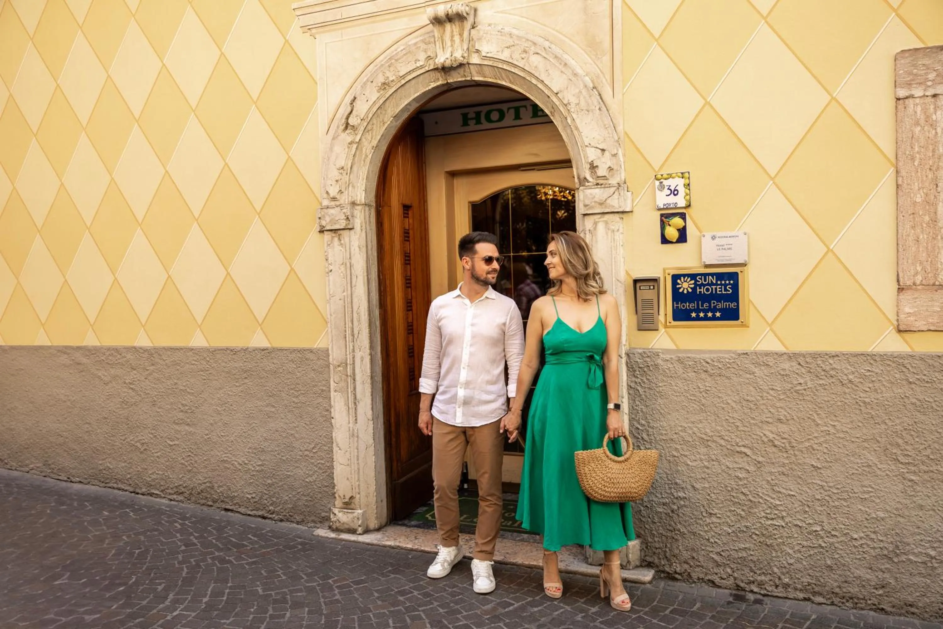Facade/entrance in Hotel Le Palme