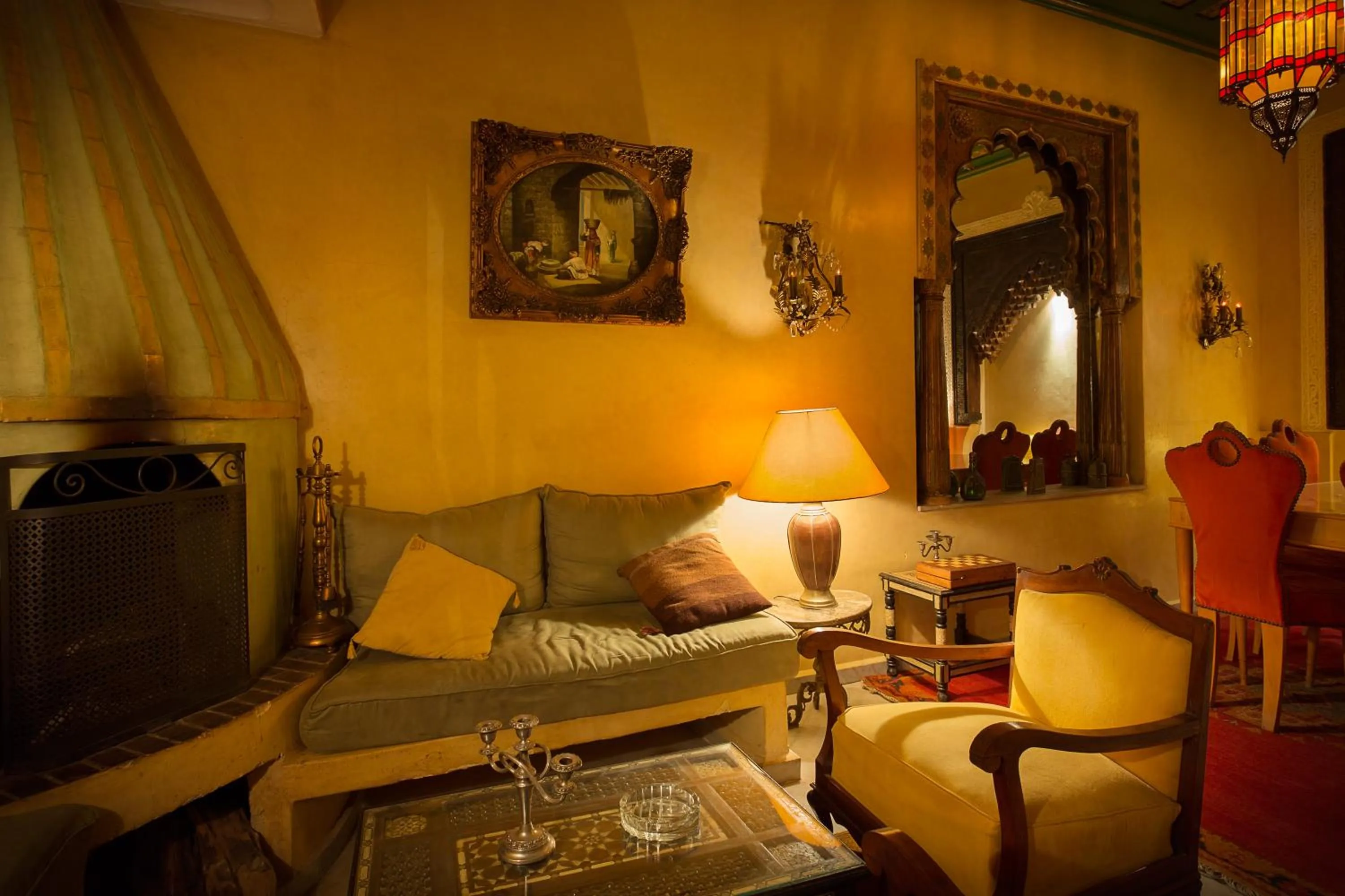 Living room in Riad Moullaoud