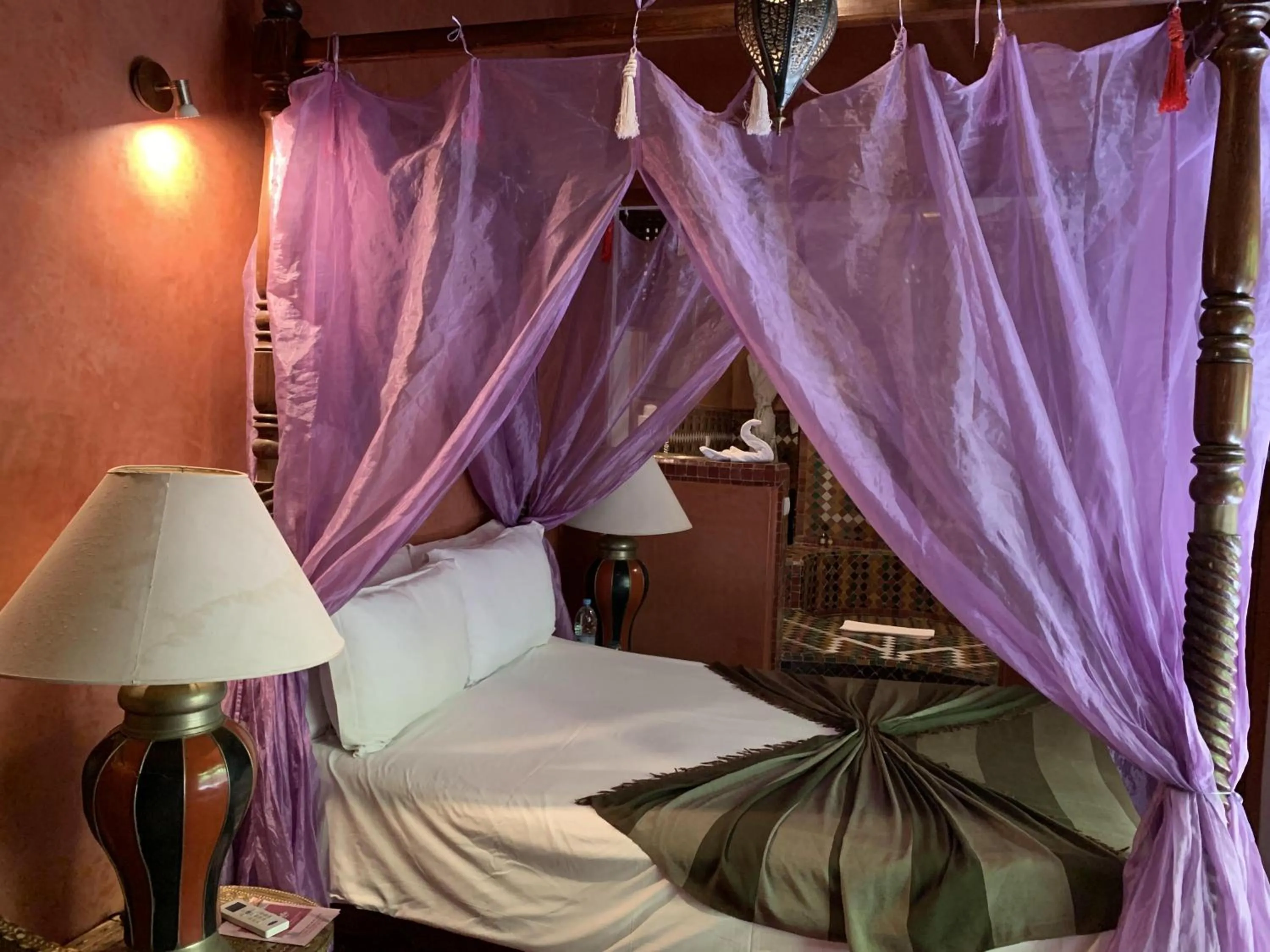 Bed in Riad Moullaoud