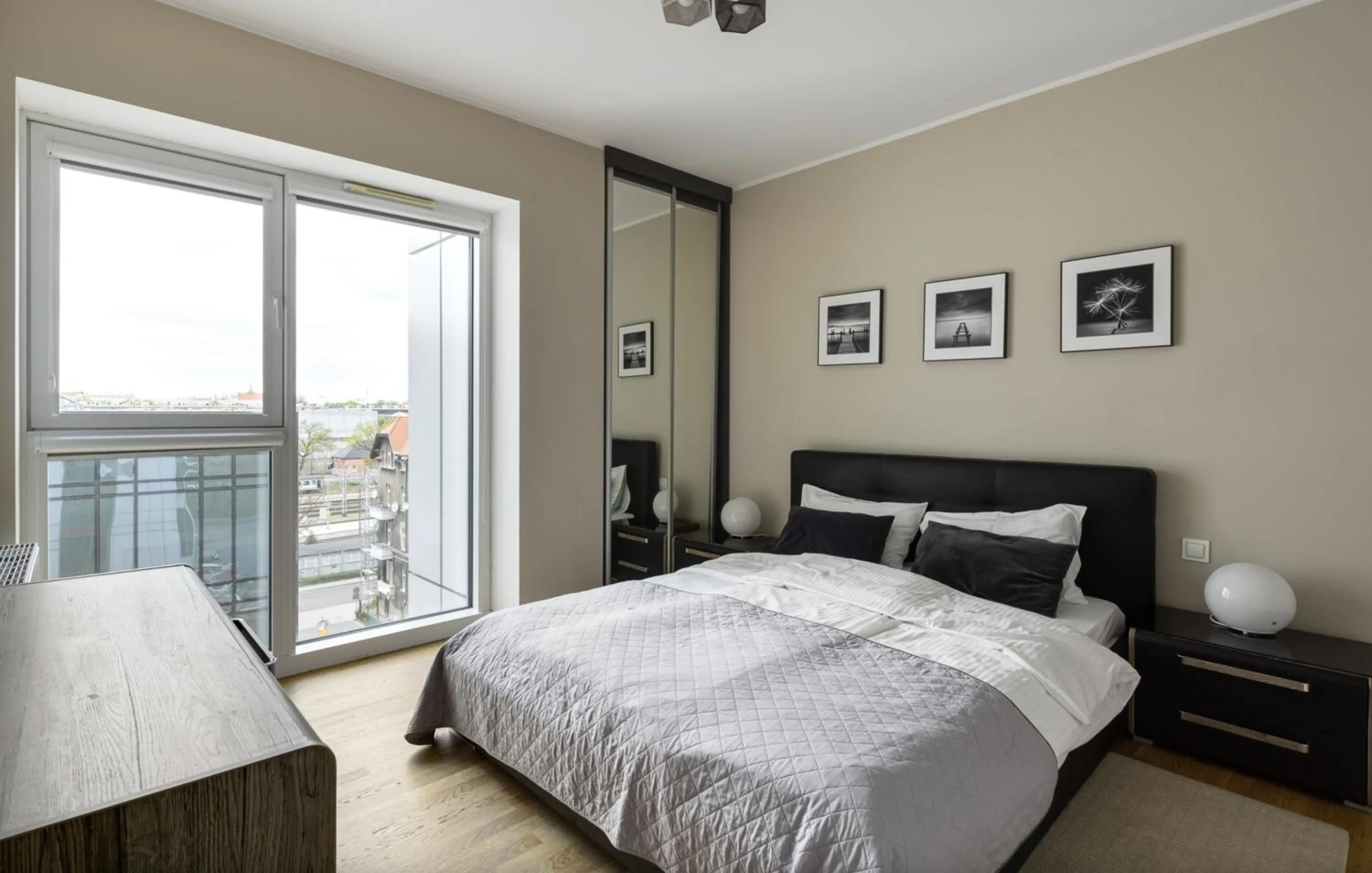 Bed in Poznań Apartments Towarowa