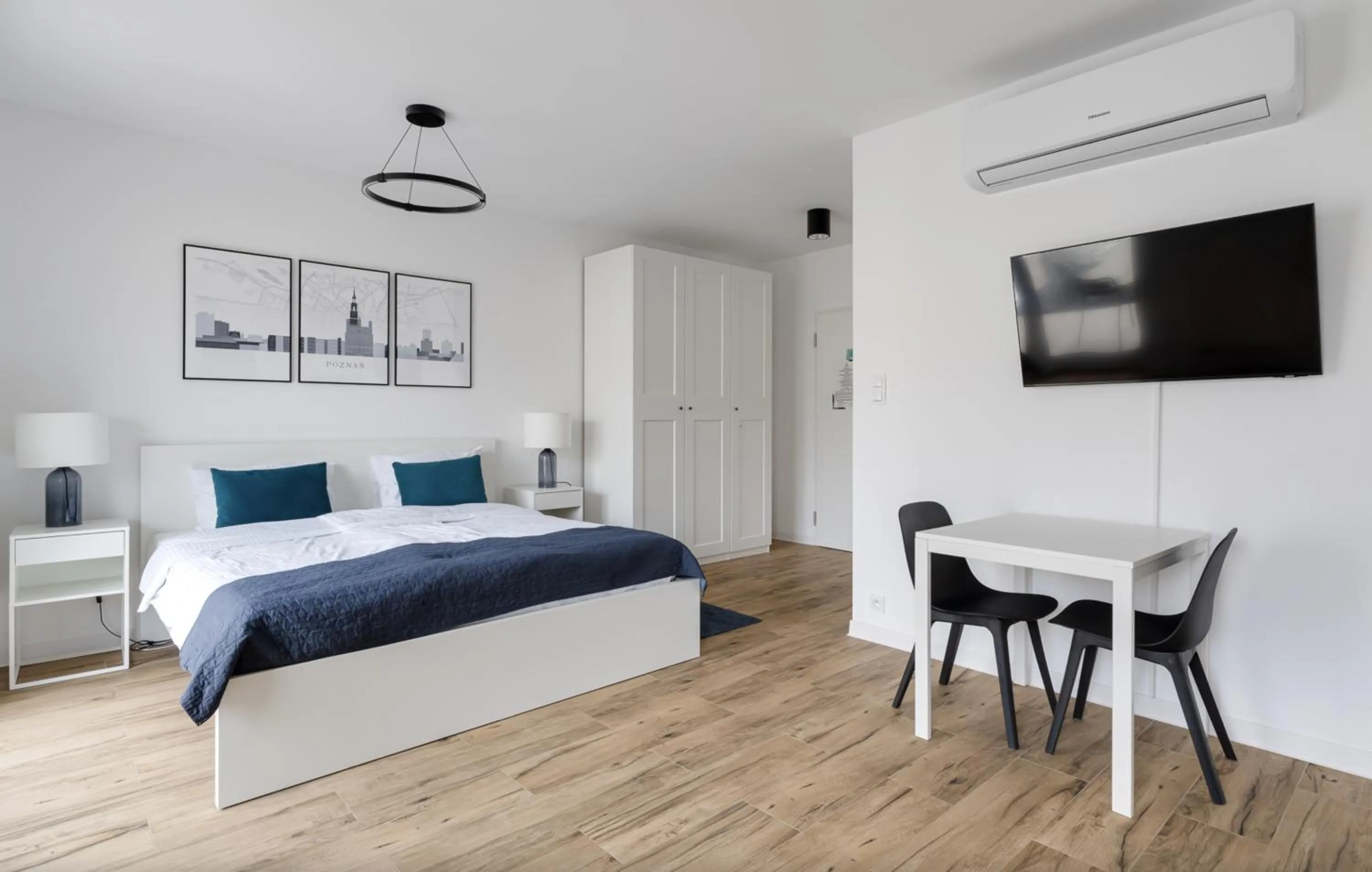 Bed in Poznań Apartments Towarowa