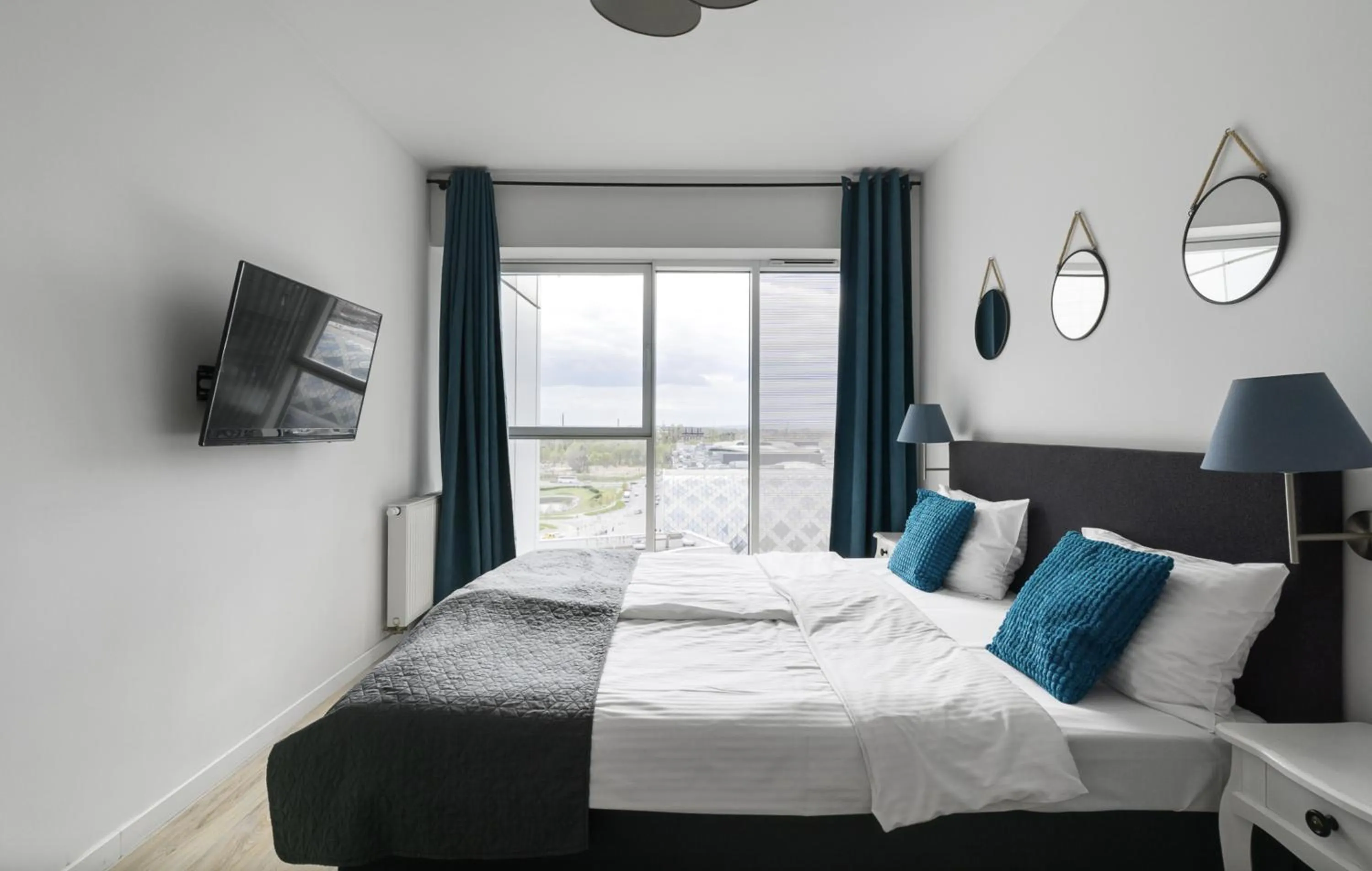 Bed in Poznań Apartments Towarowa