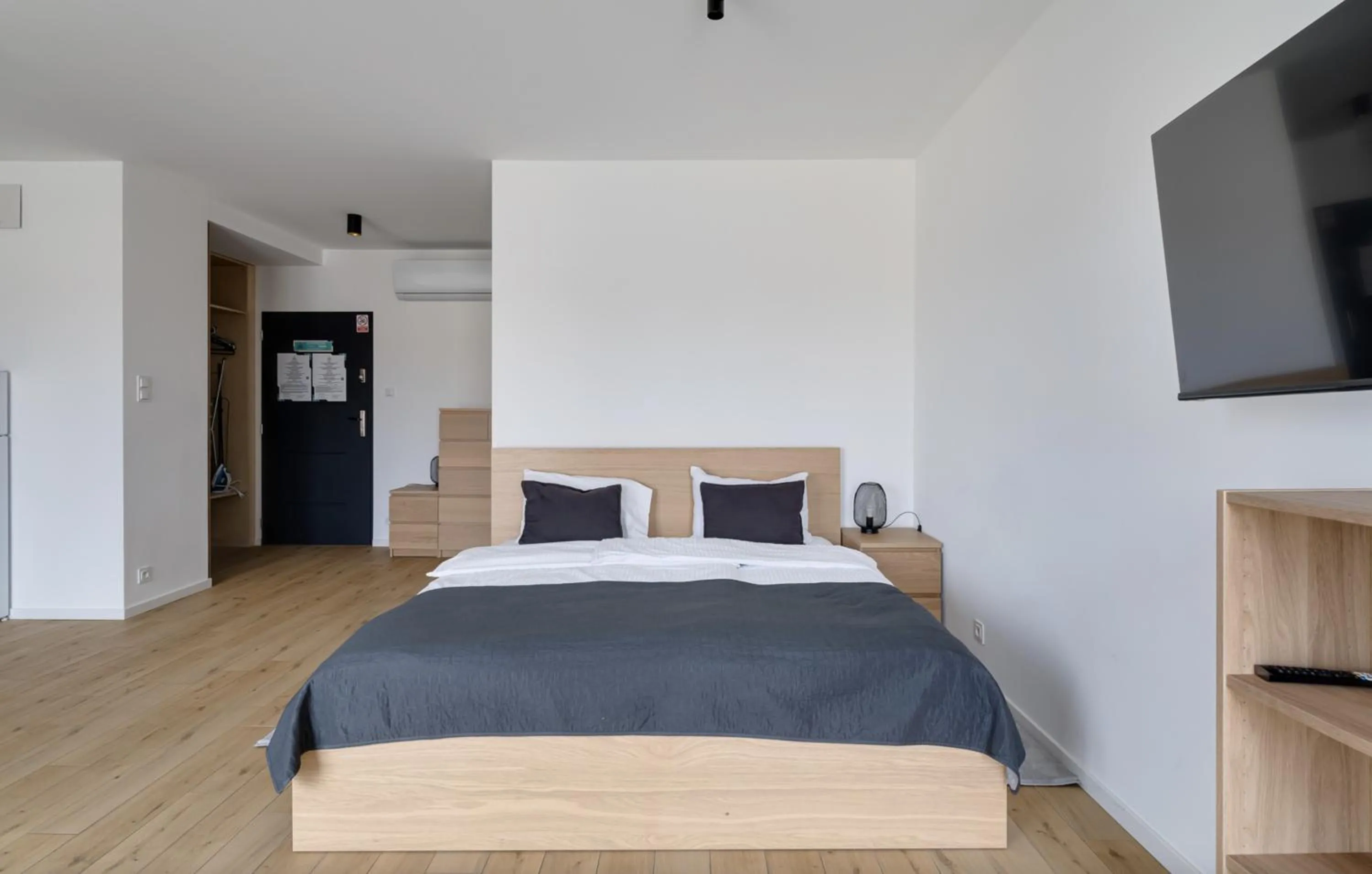 Bed in Poznań Apartments Towarowa