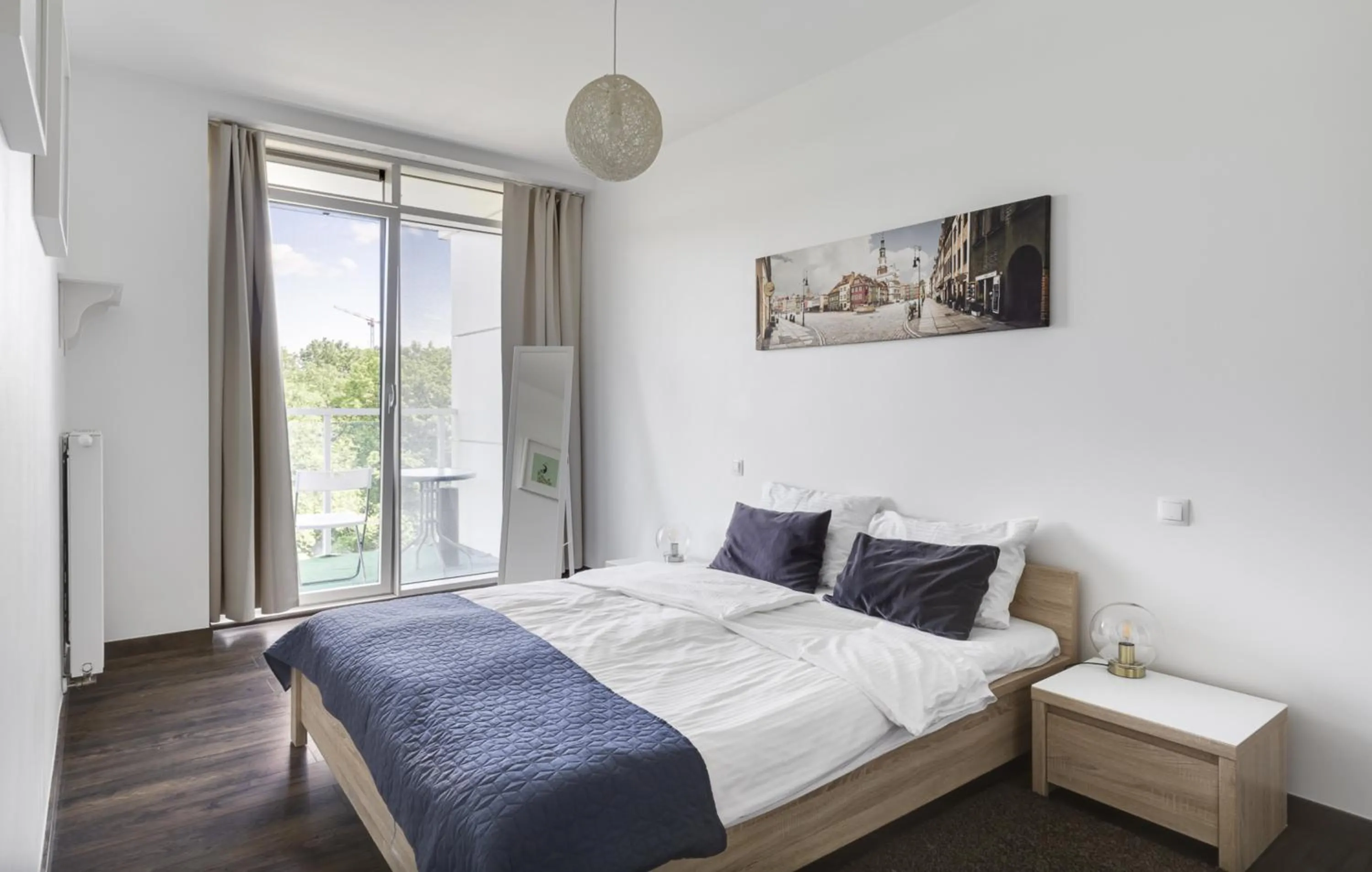 Bed in Poznań Apartments Towarowa