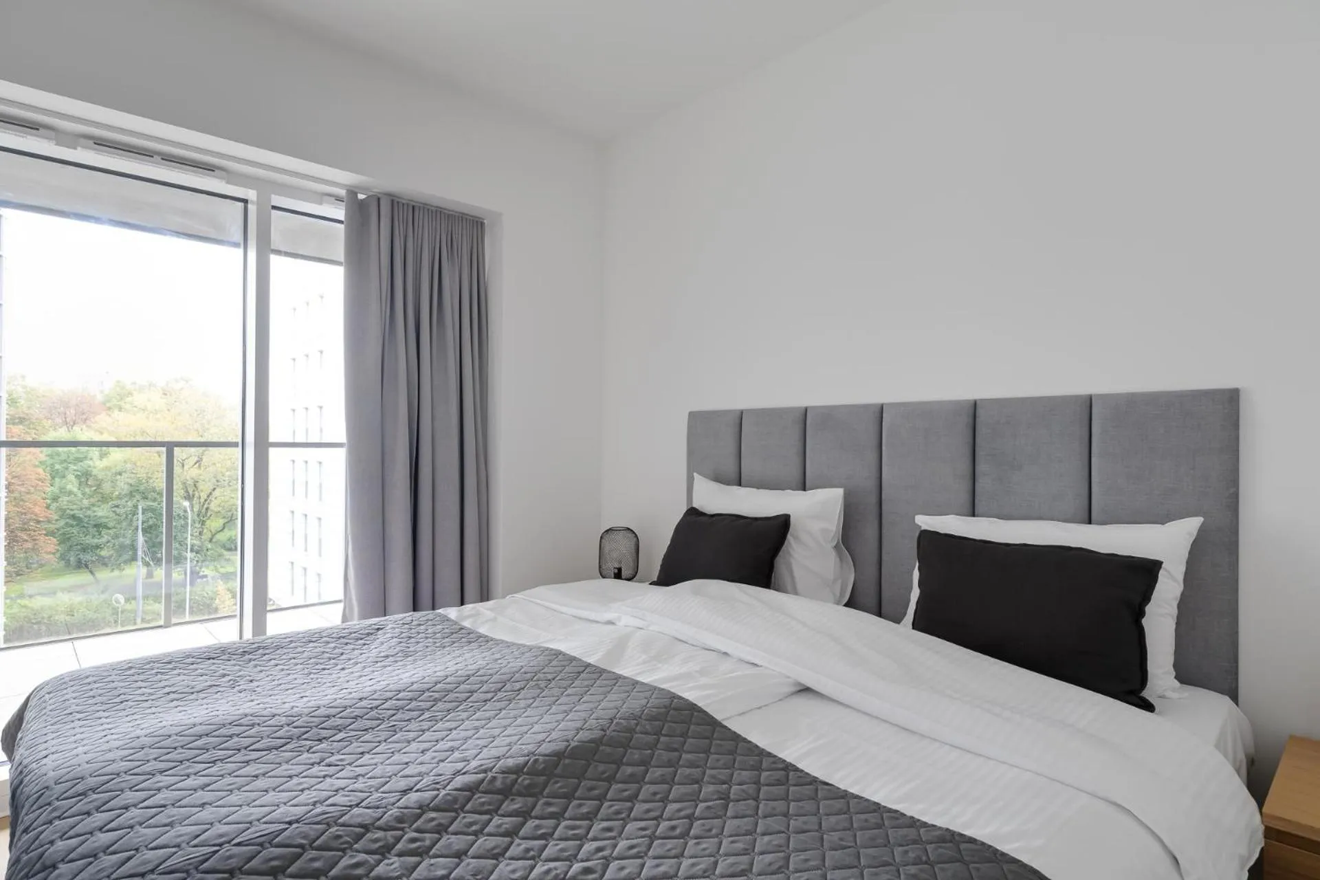 Bed in Poznań Apartments Towarowa