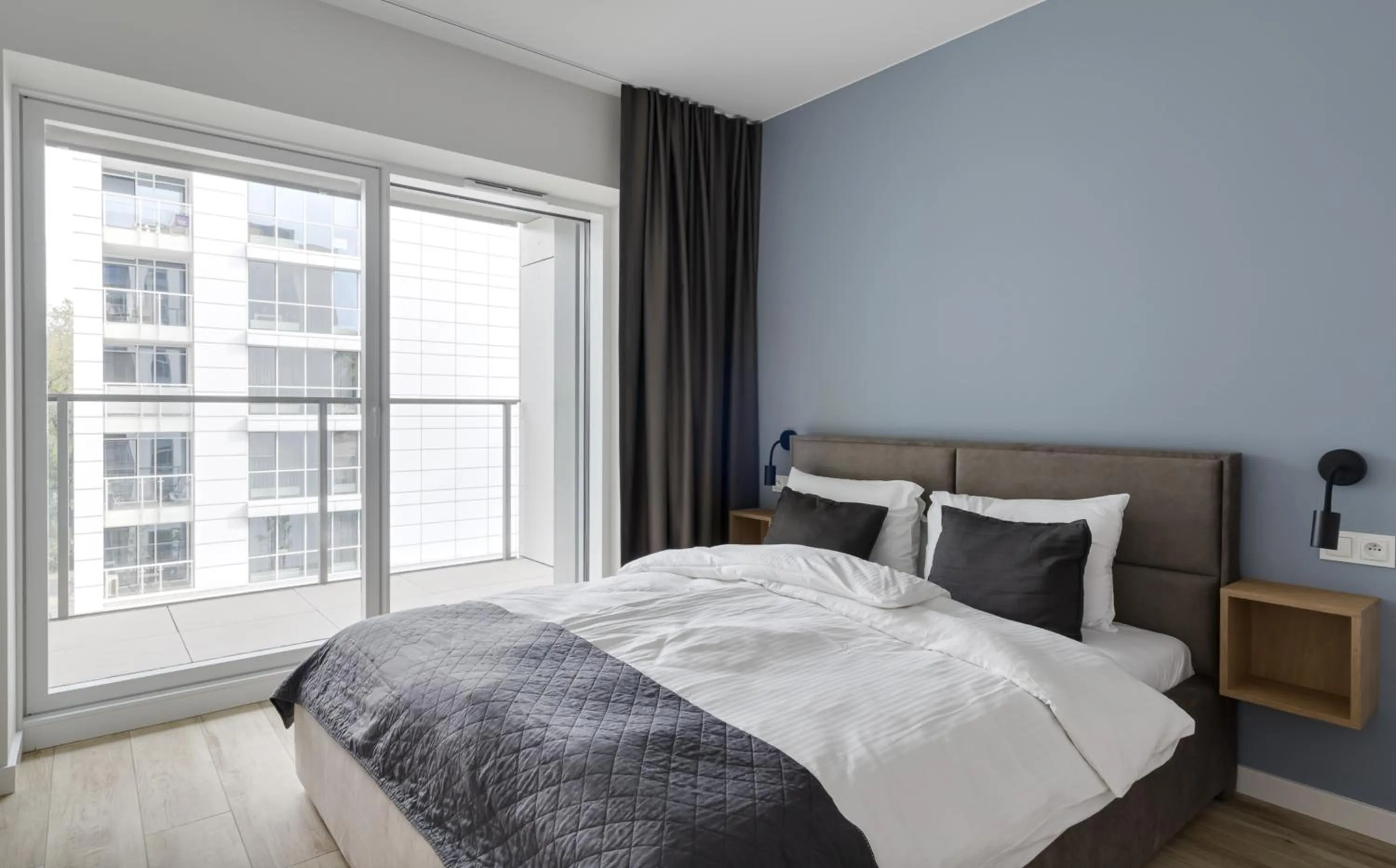 Bed in Poznań Apartments Towarowa