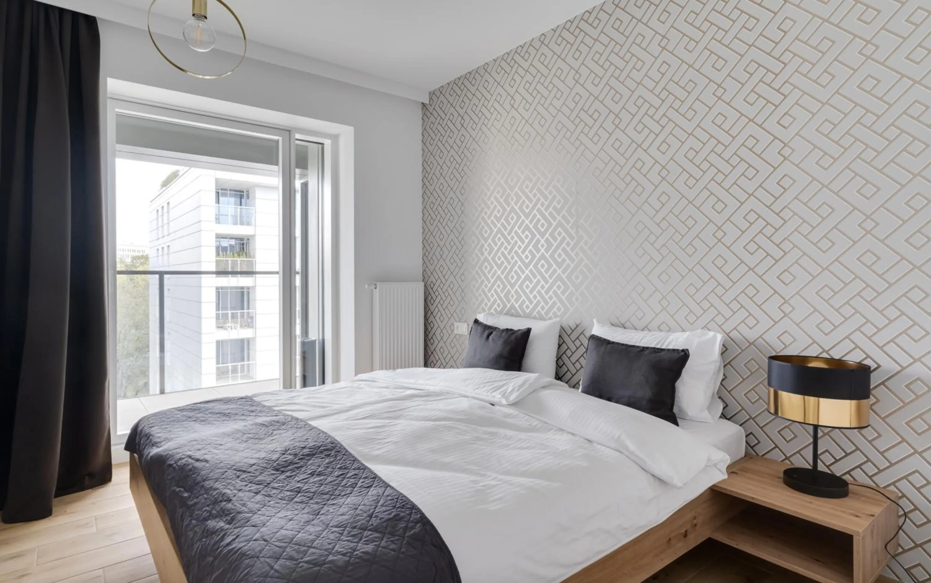 Bed in Poznań Apartments Towarowa