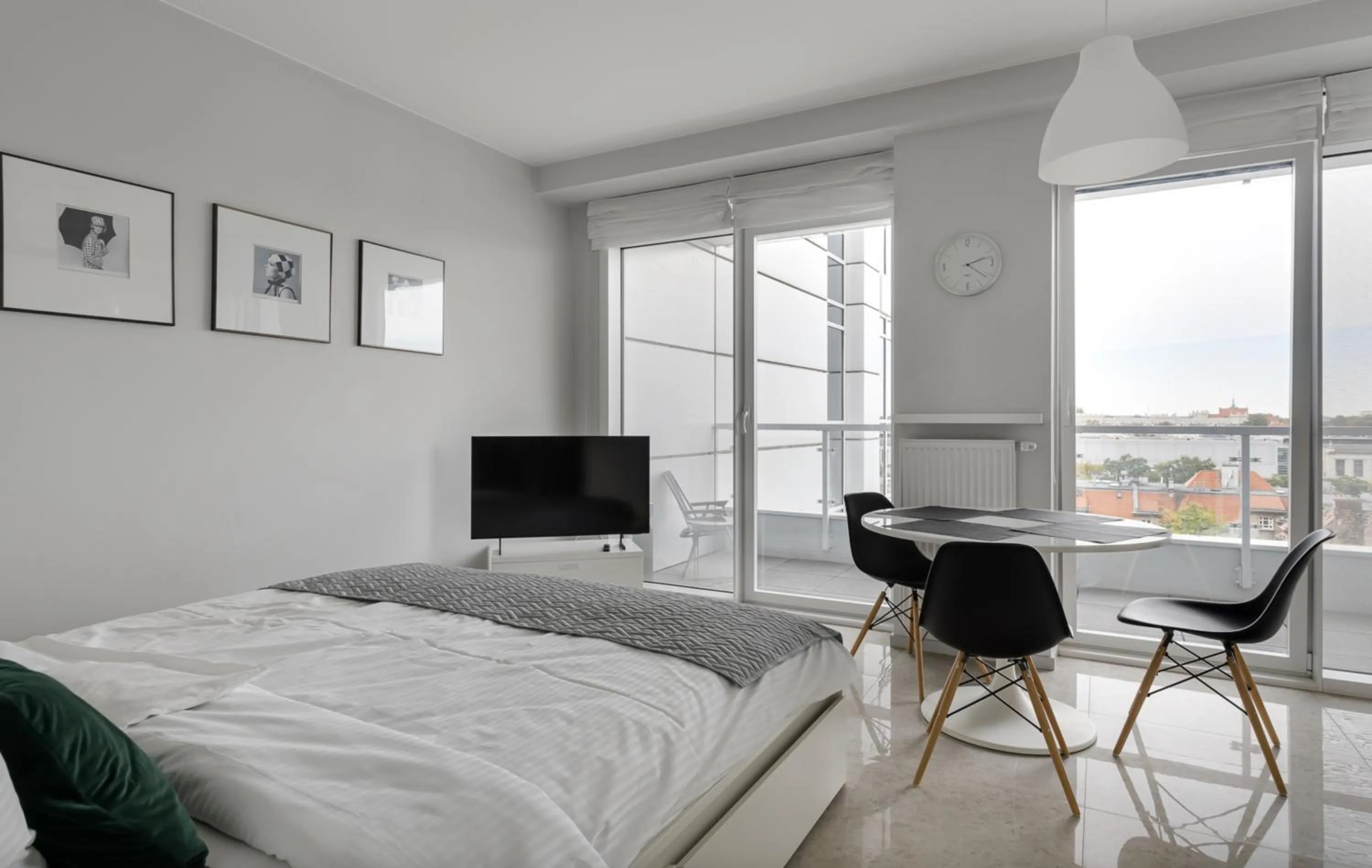 Bed in Poznań Apartments Towarowa