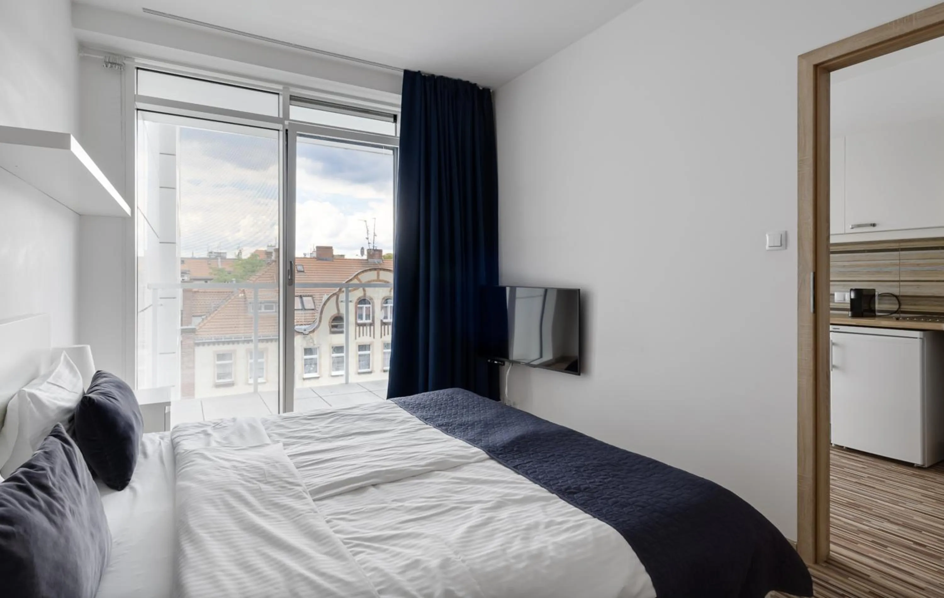 Bed in Poznań Apartments Towarowa