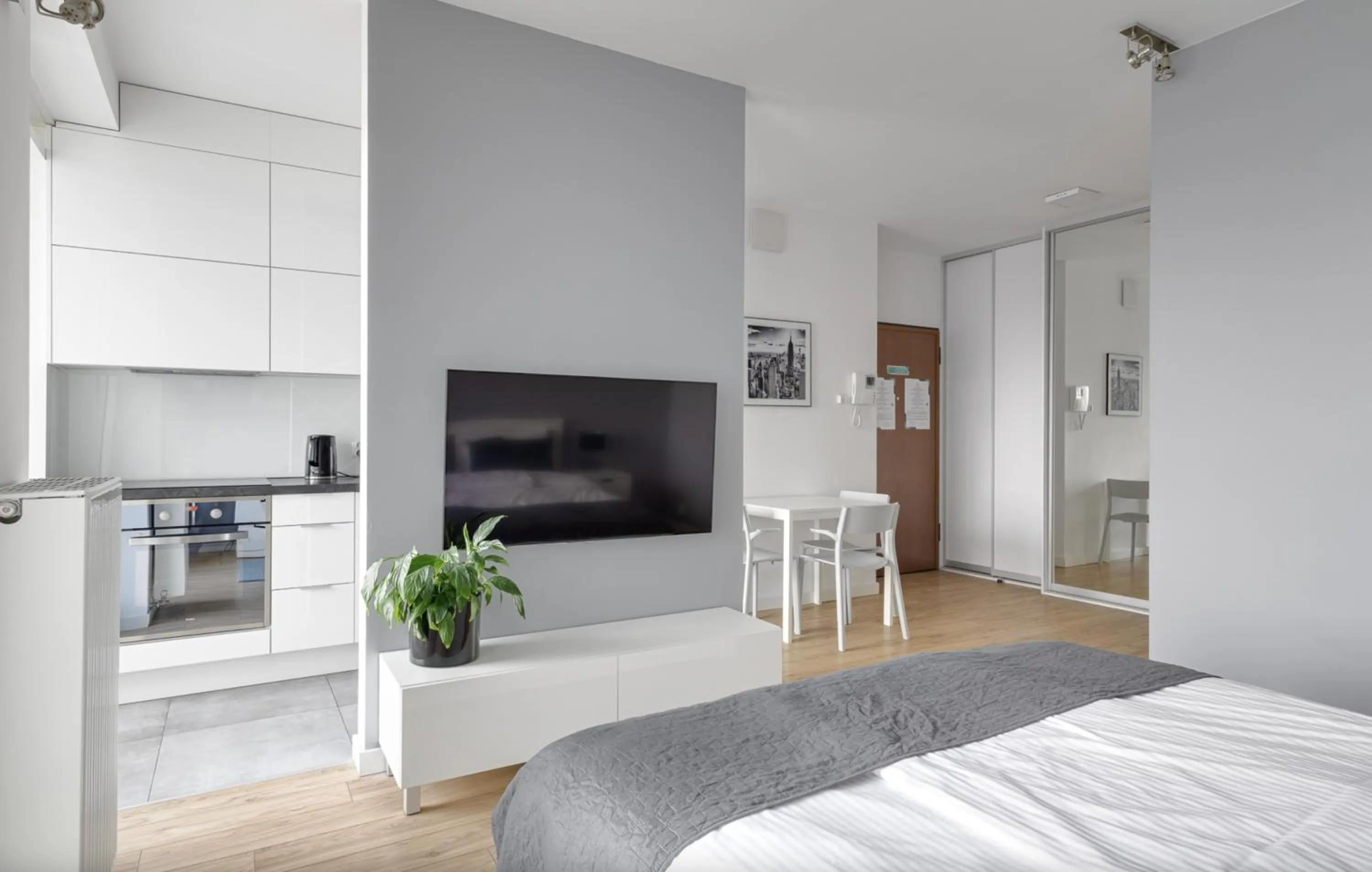 Bed in Poznań Apartments Towarowa