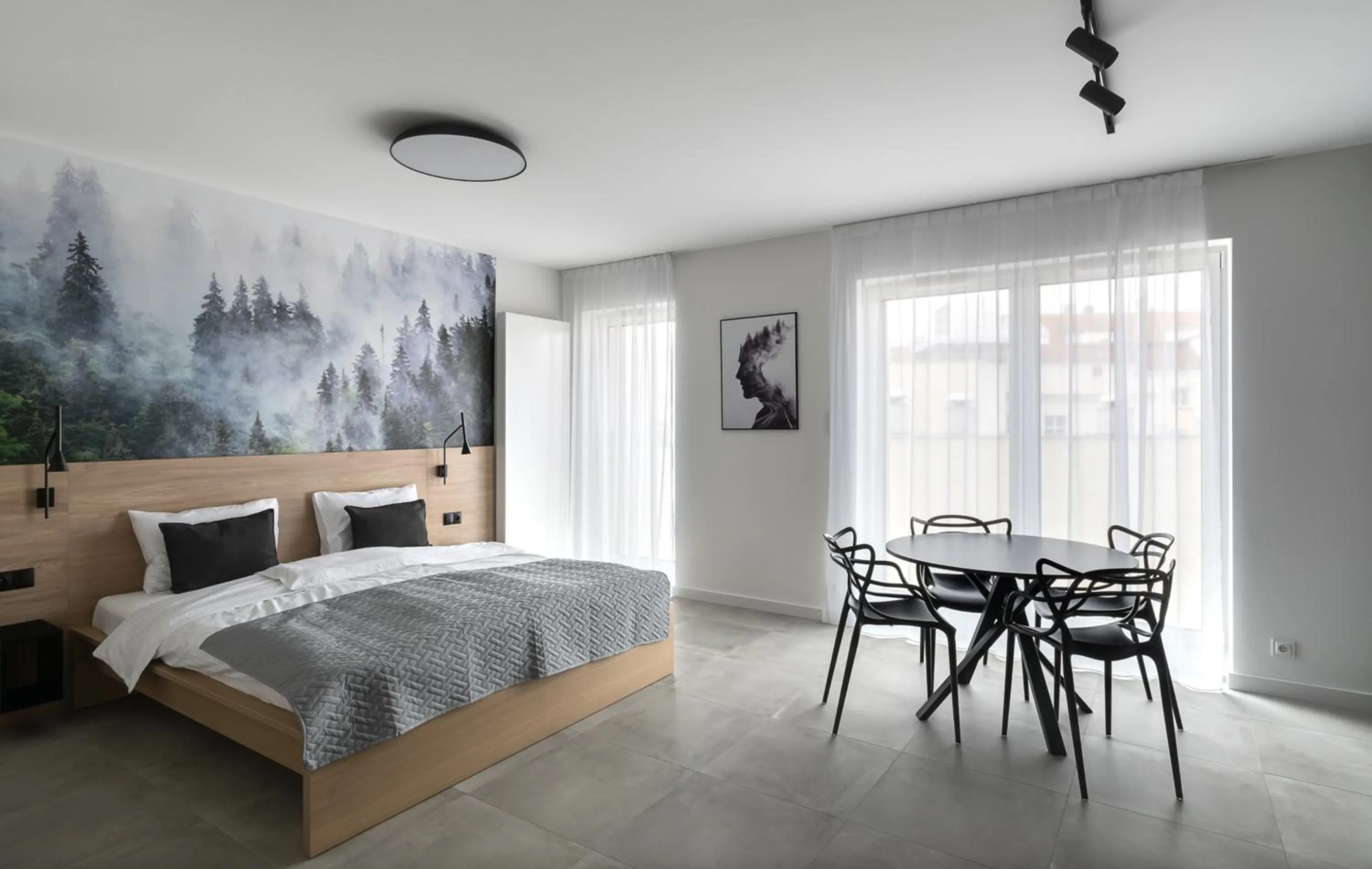 Bed in Poznań Apartments Towarowa