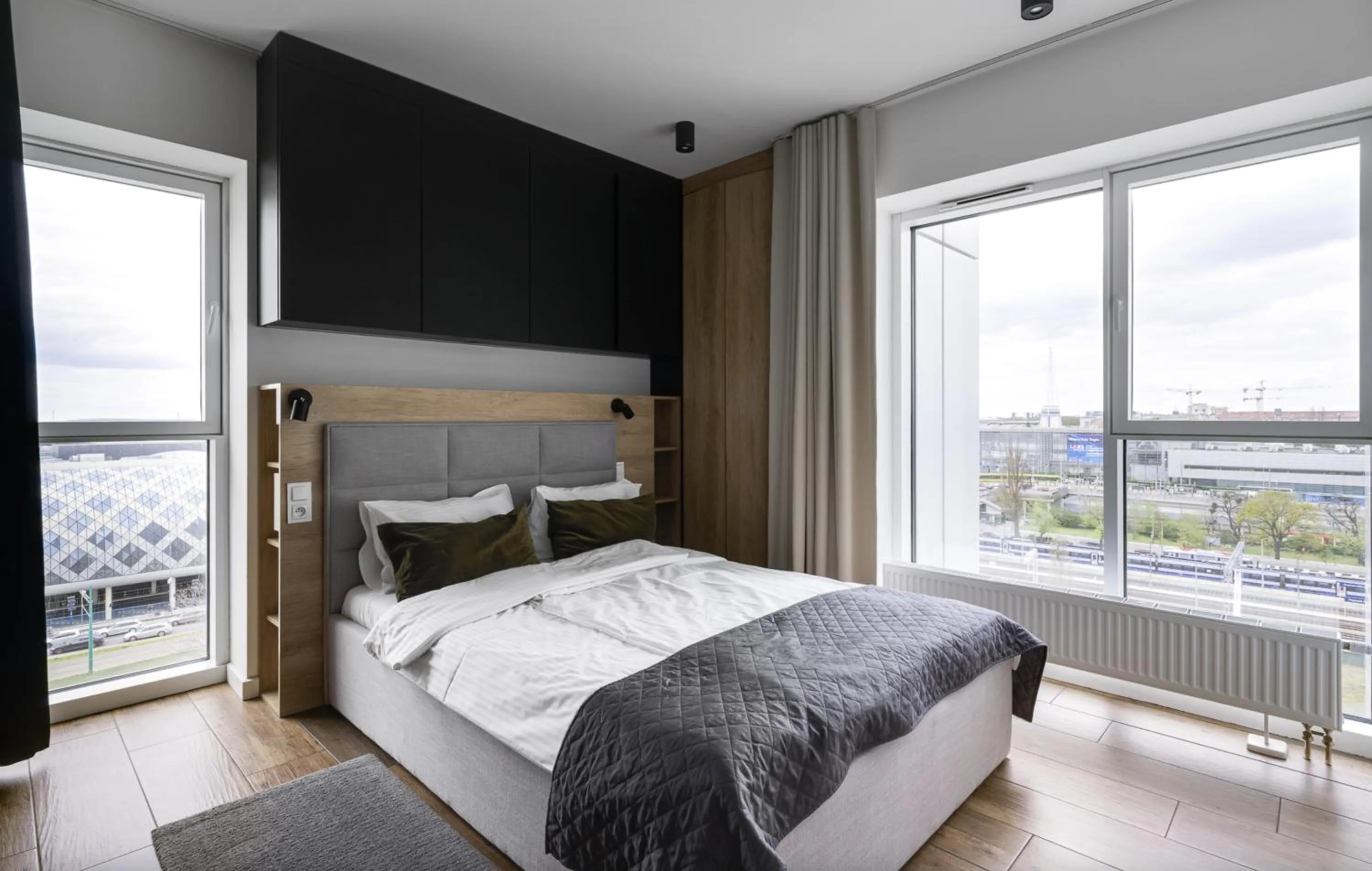 Bed in Poznań Apartments Towarowa