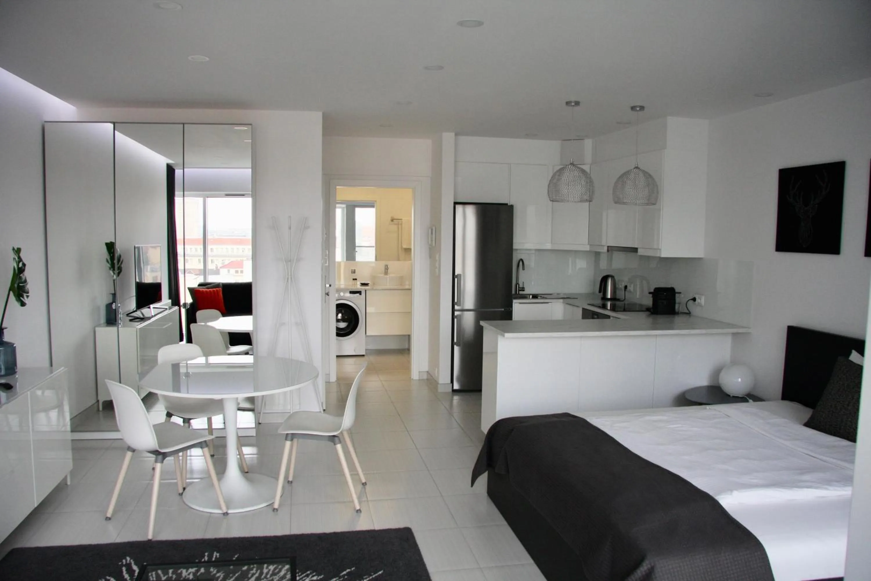 Bed in Poznań Apartments Towarowa