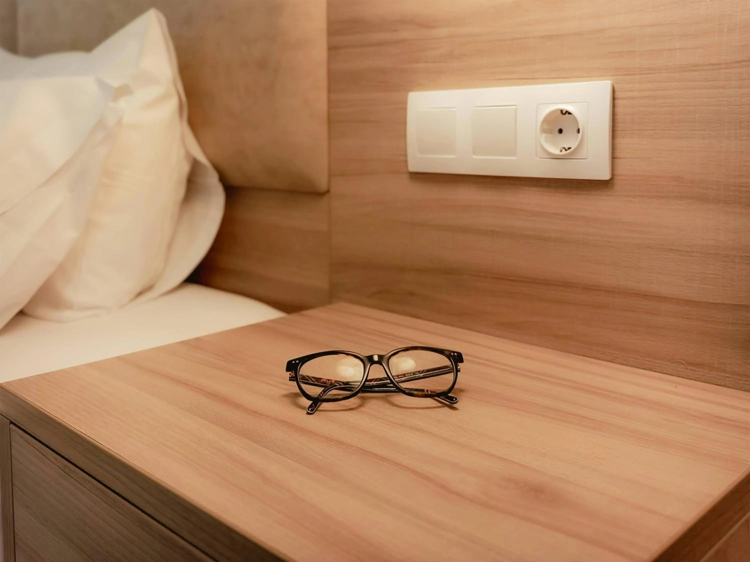 Bed in Mastorakis Hotel and Studios