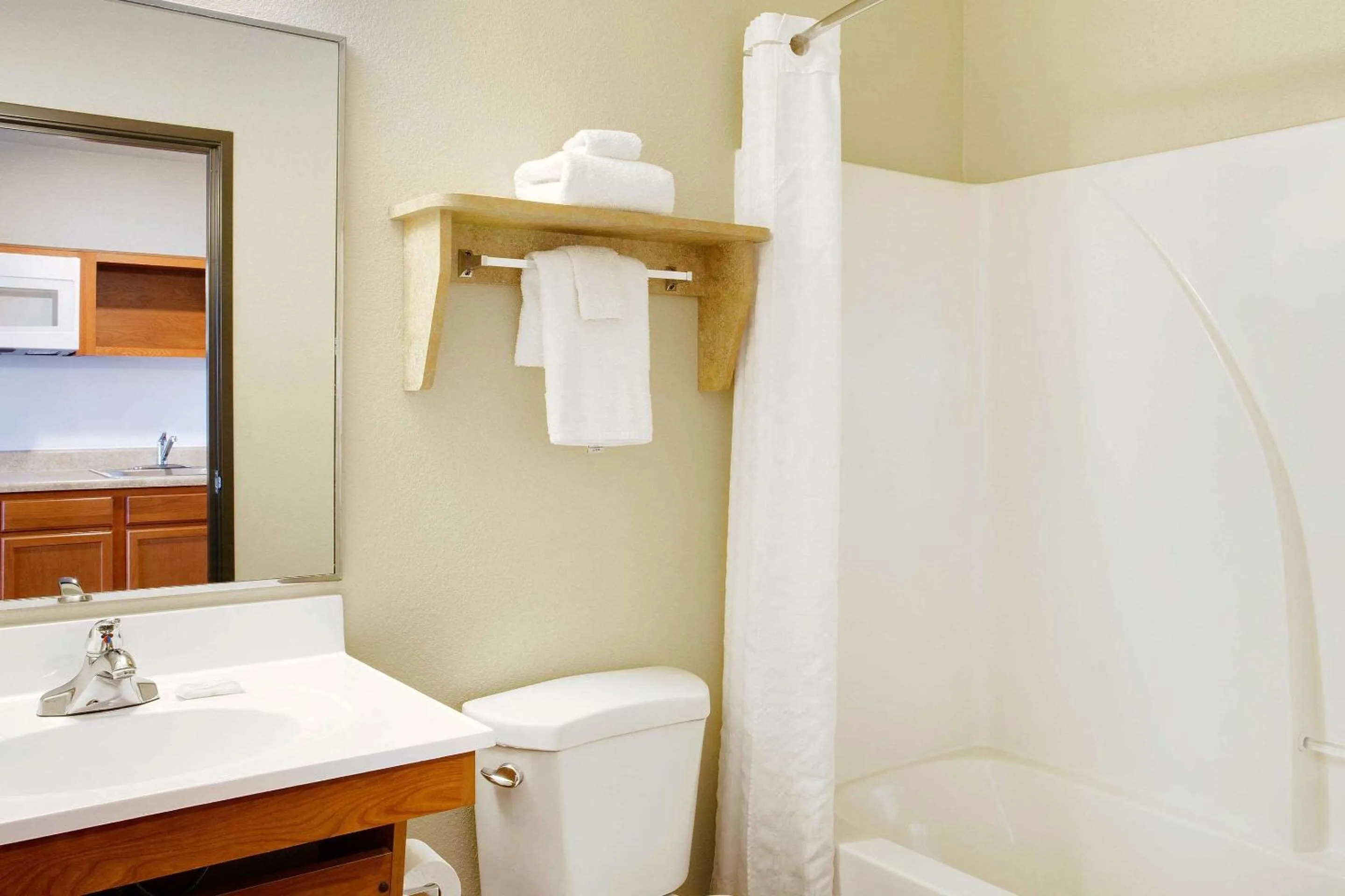 Bathroom in WoodSpring Suites Chesapeake-Norfolk Greenbrier