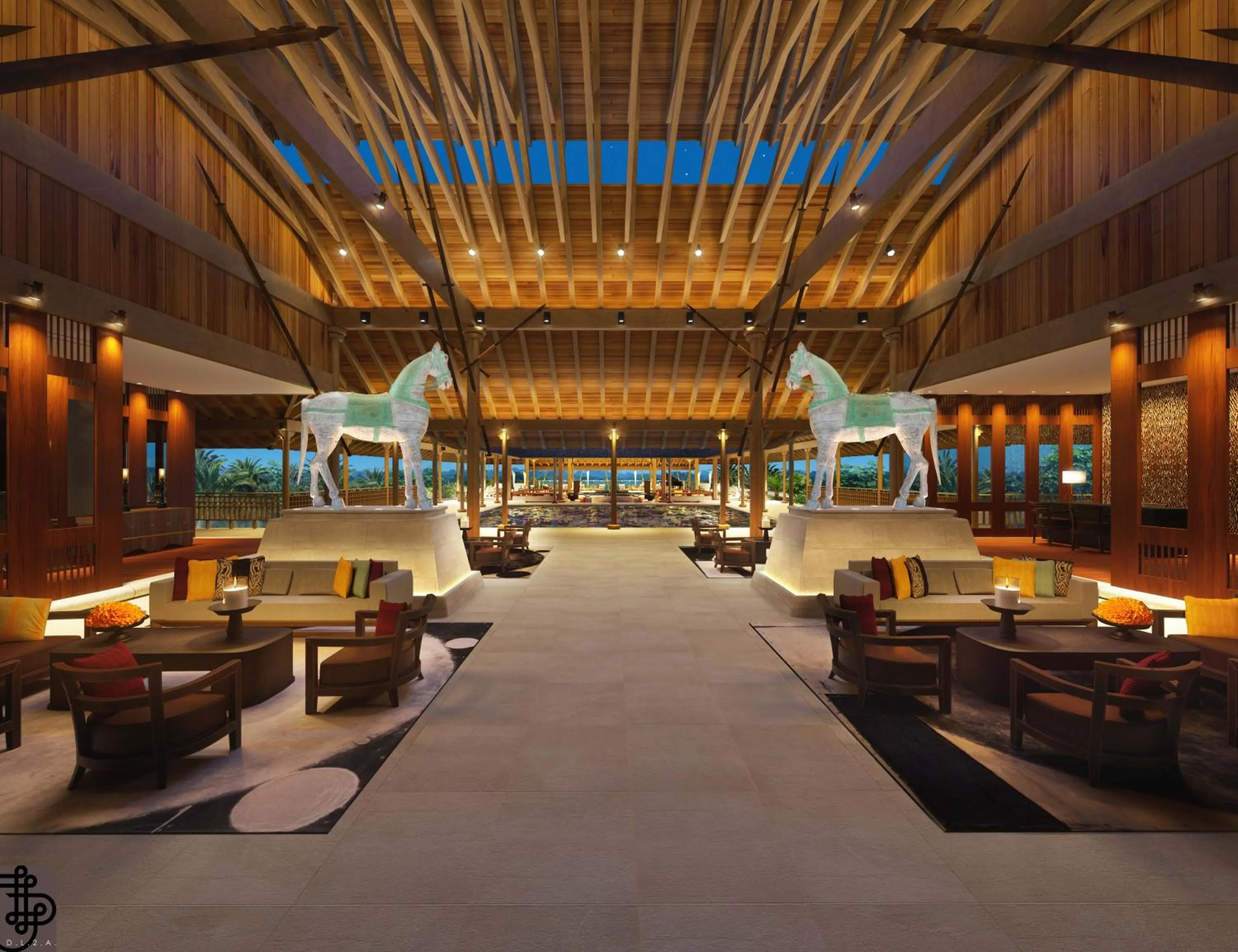 Lobby or reception in The Datai Langkawi