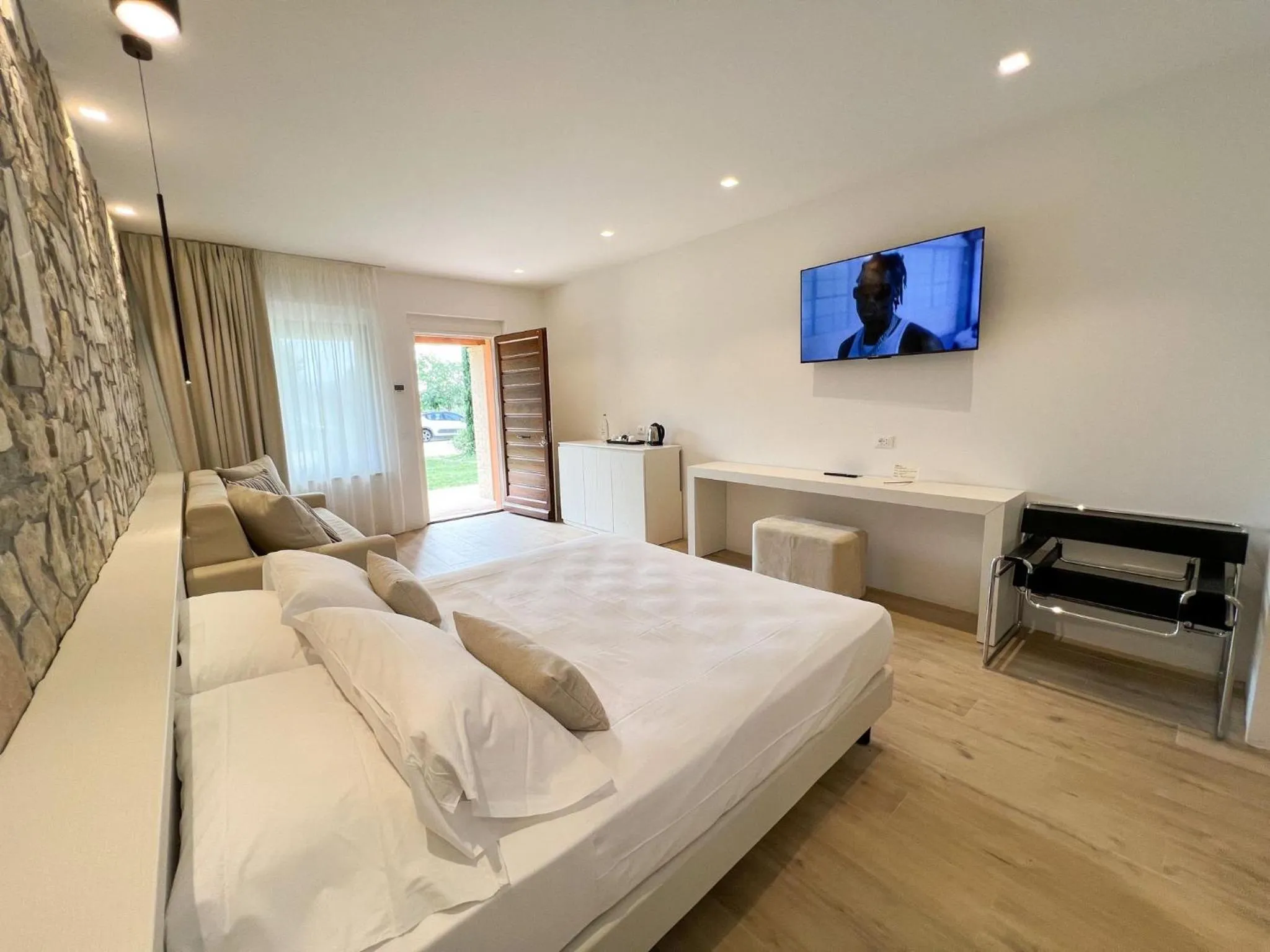 Bed in Giotto Country House & Spa