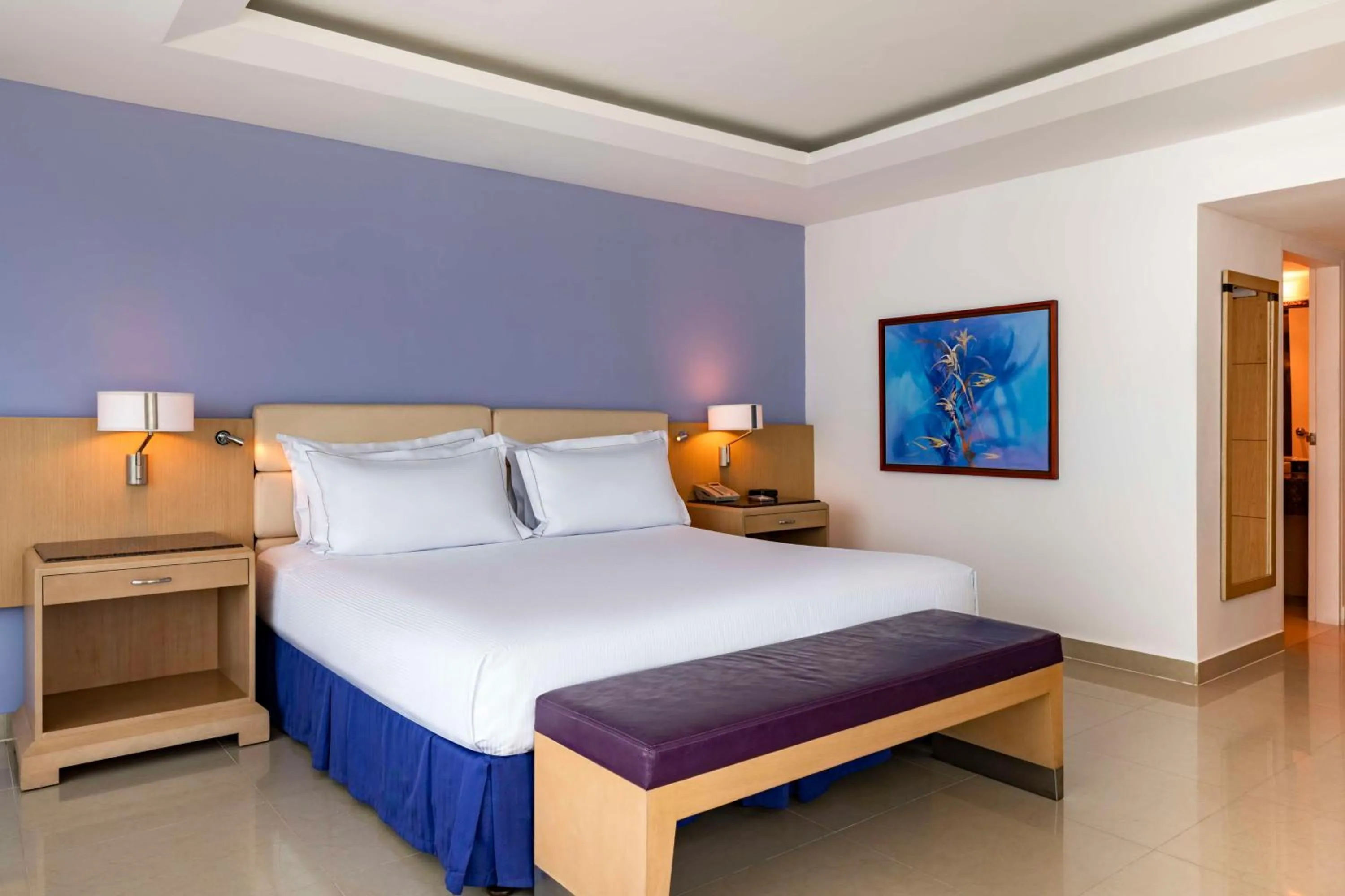 Bed in Hilton Cartagena