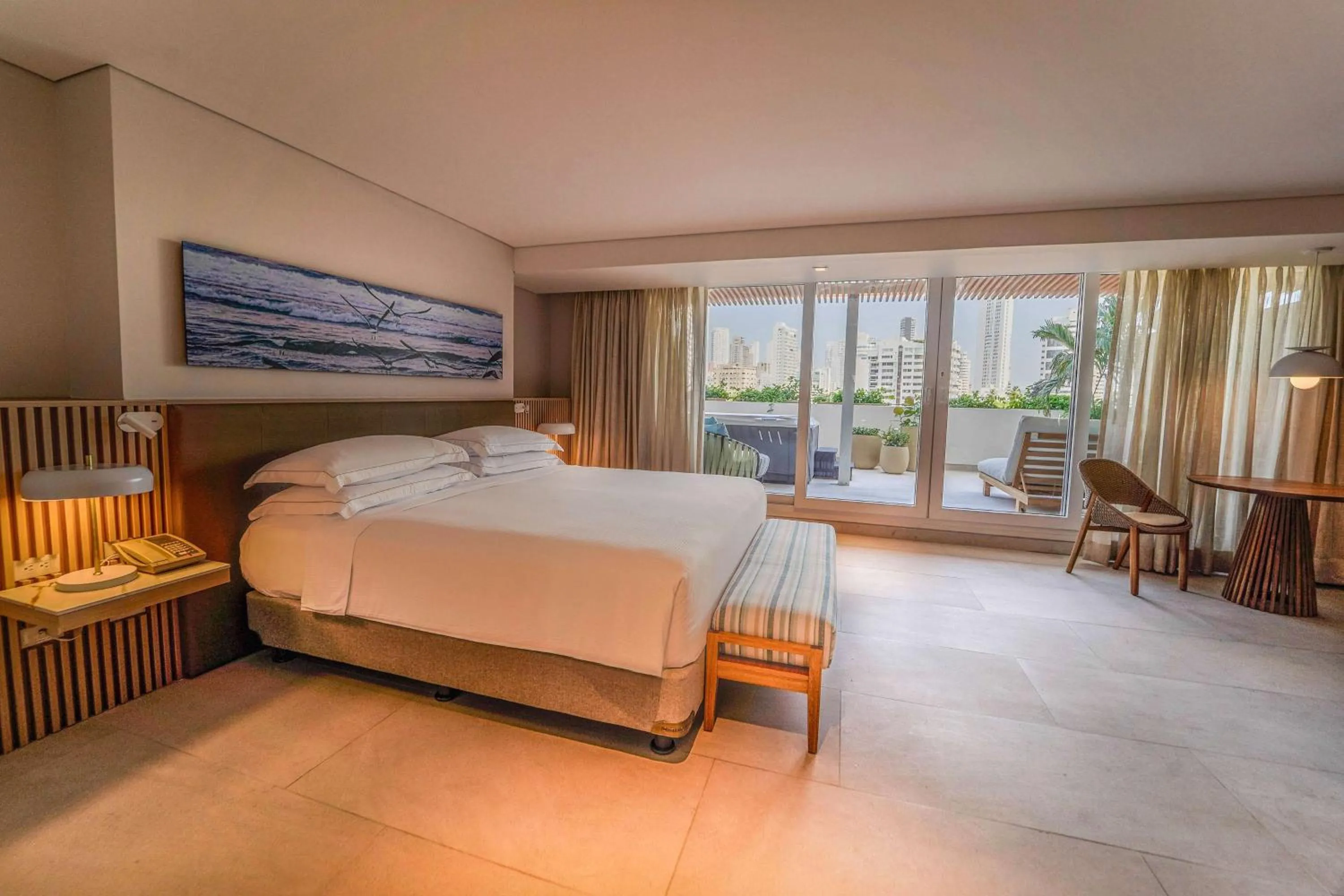 Bed in Hilton Cartagena