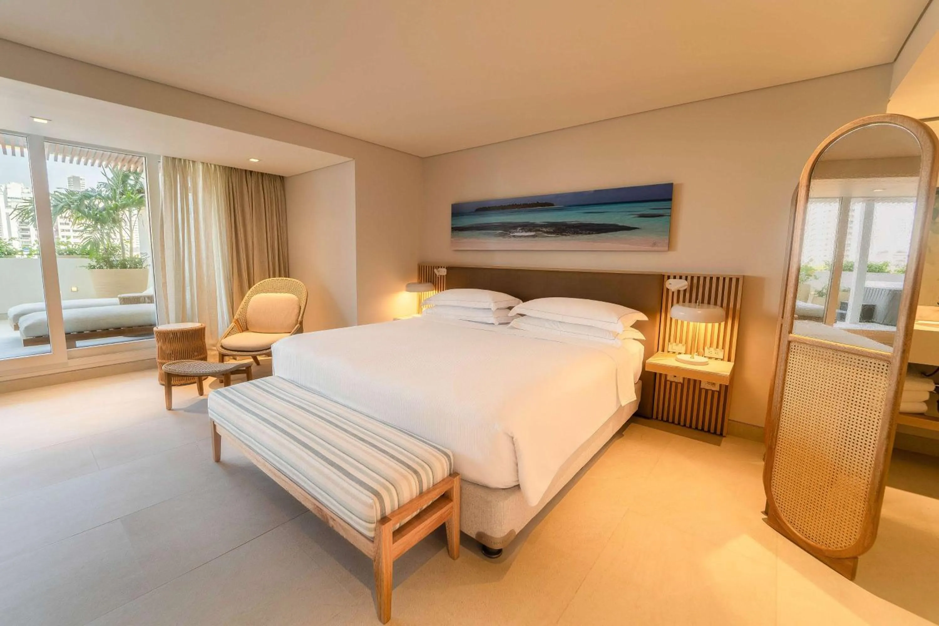 Bed in Hilton Cartagena