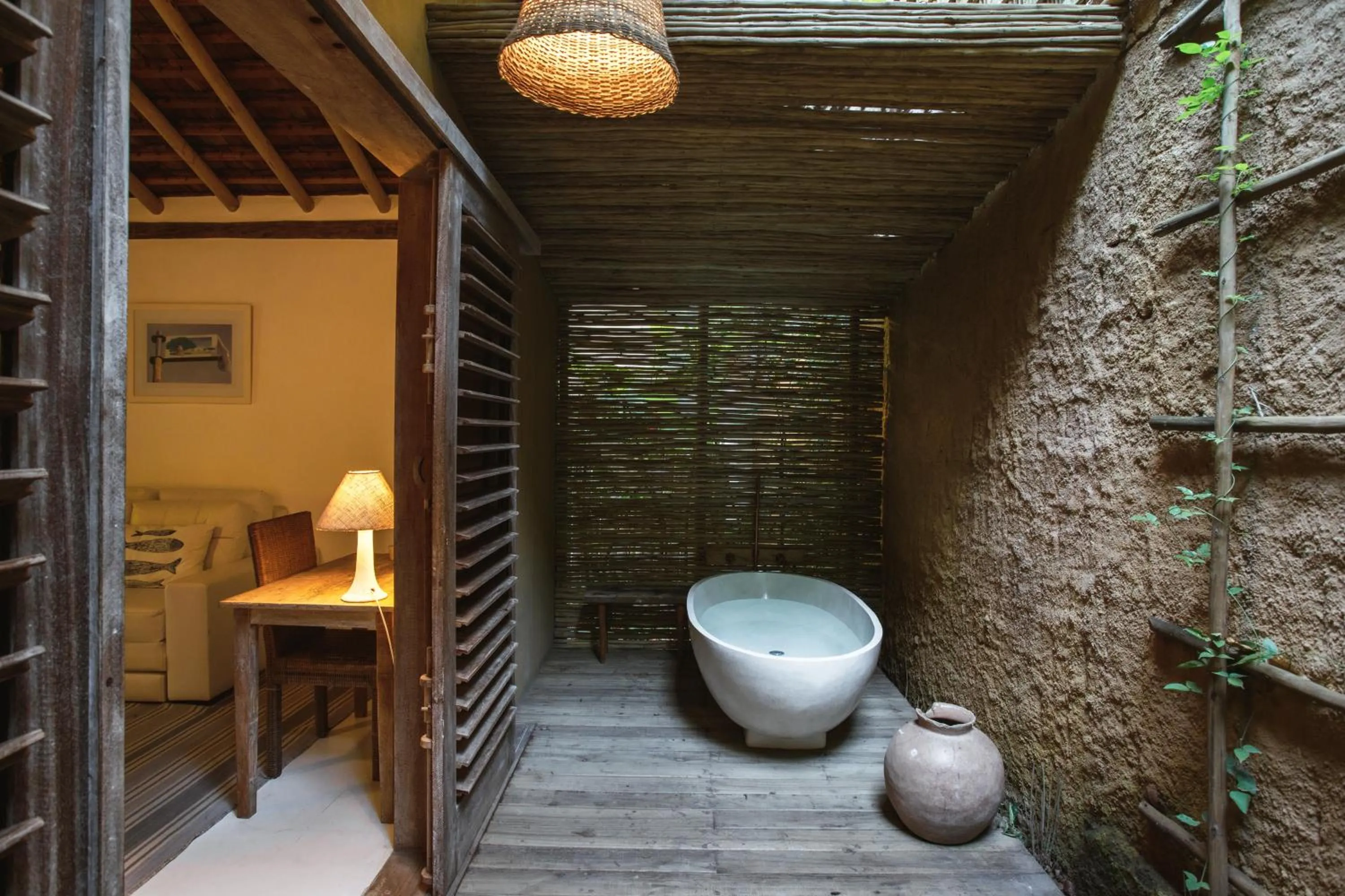 Open Air Bath in Pousada Capim Santo