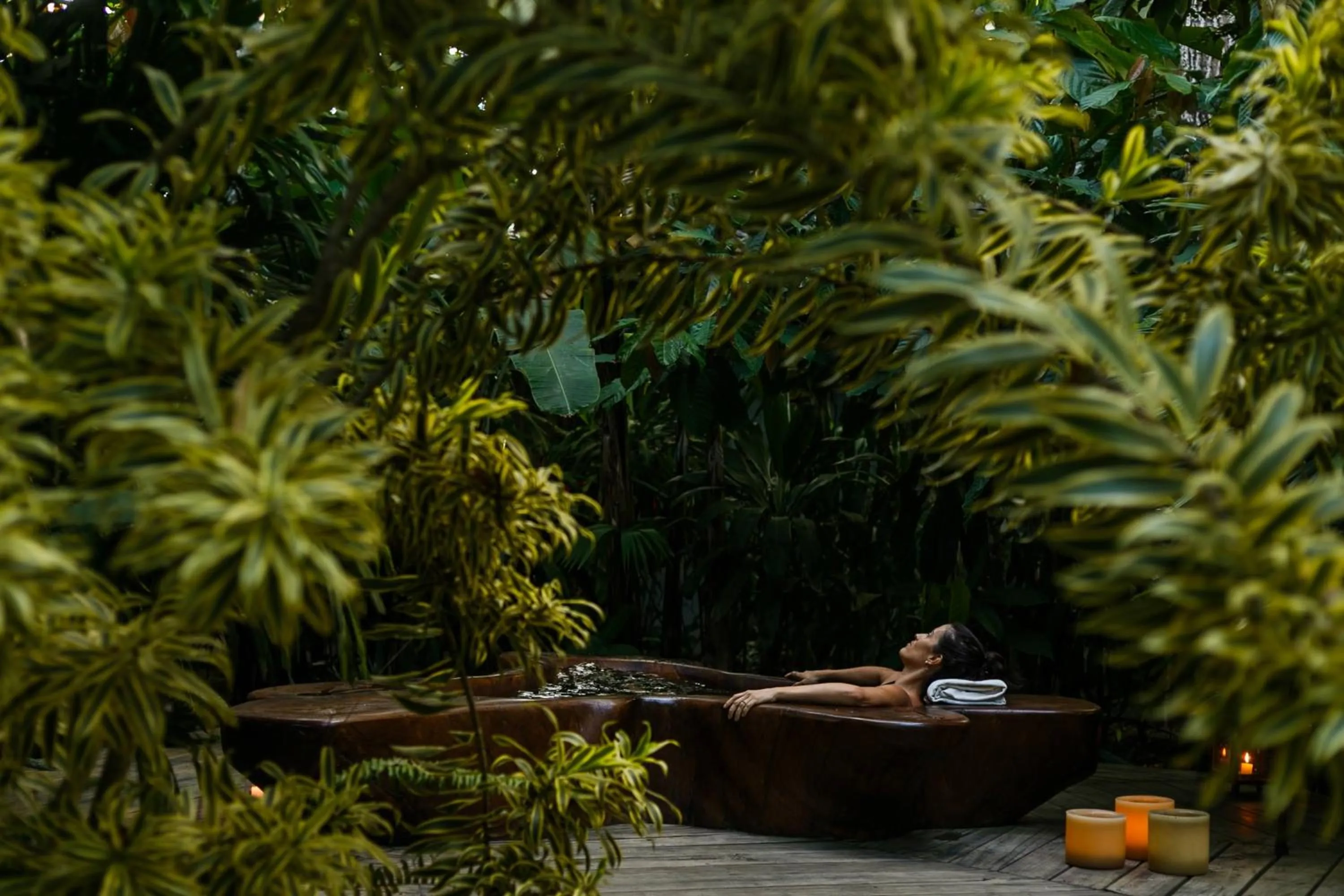 Hot Spring Bath in Pousada Capim Santo