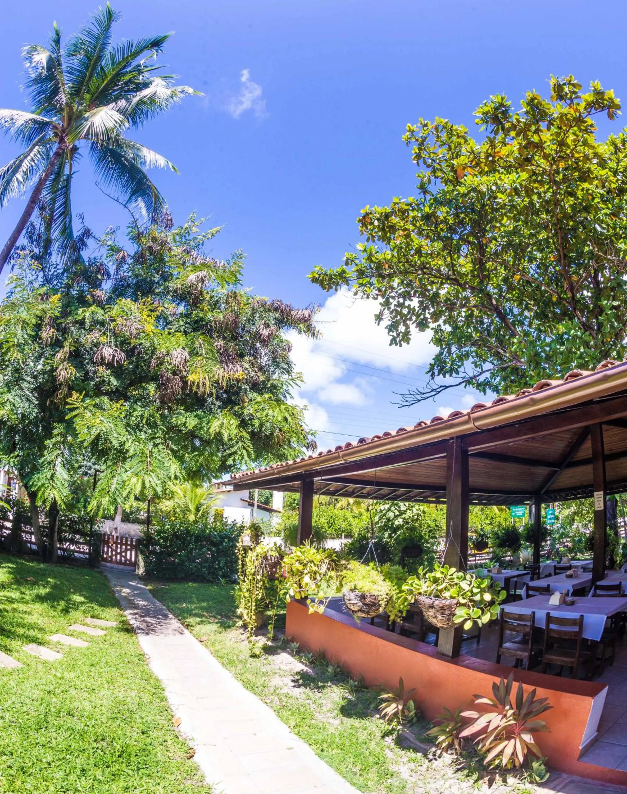 Garden view in Real Pousada