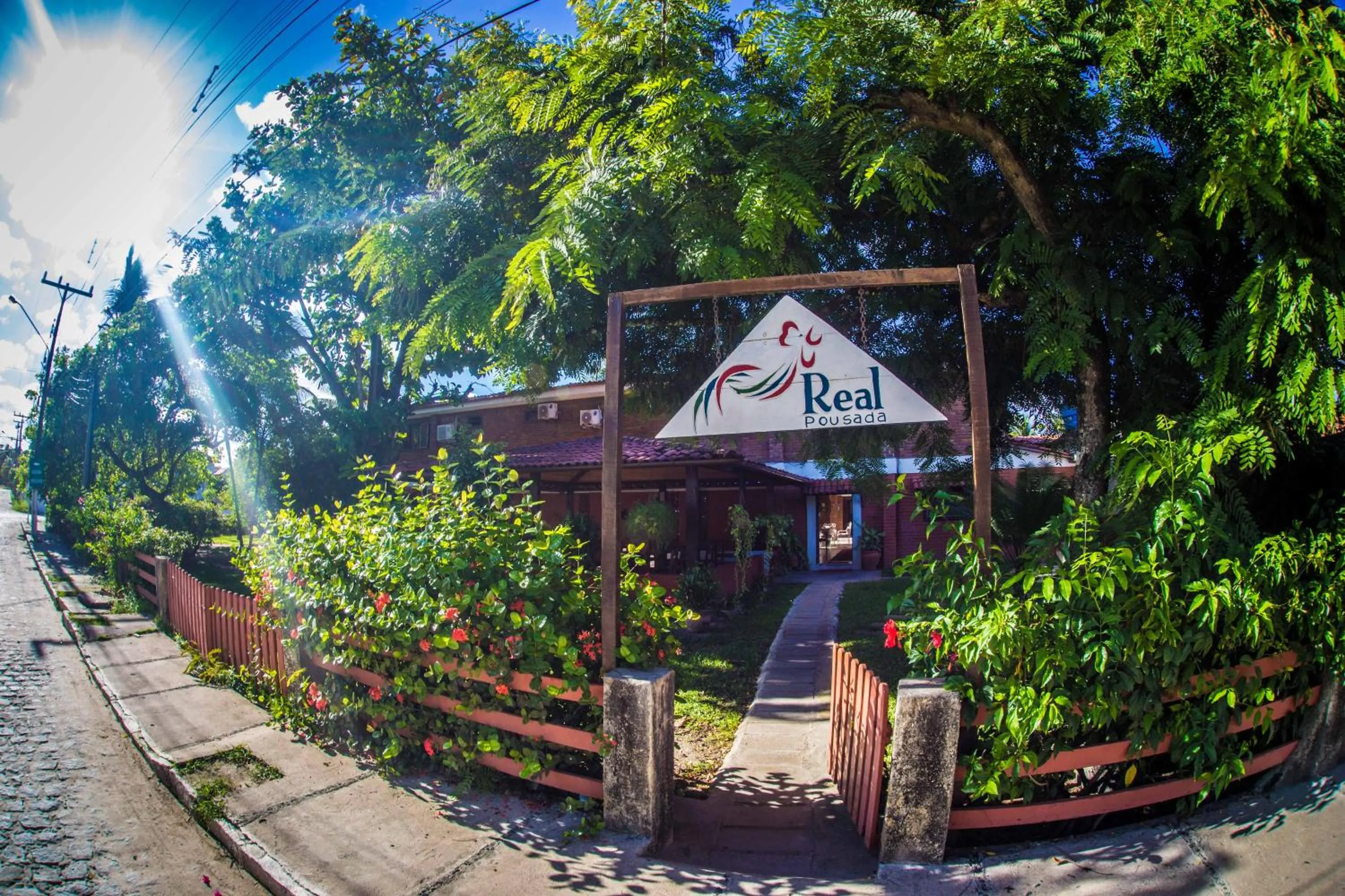 Garden view in Real Pousada