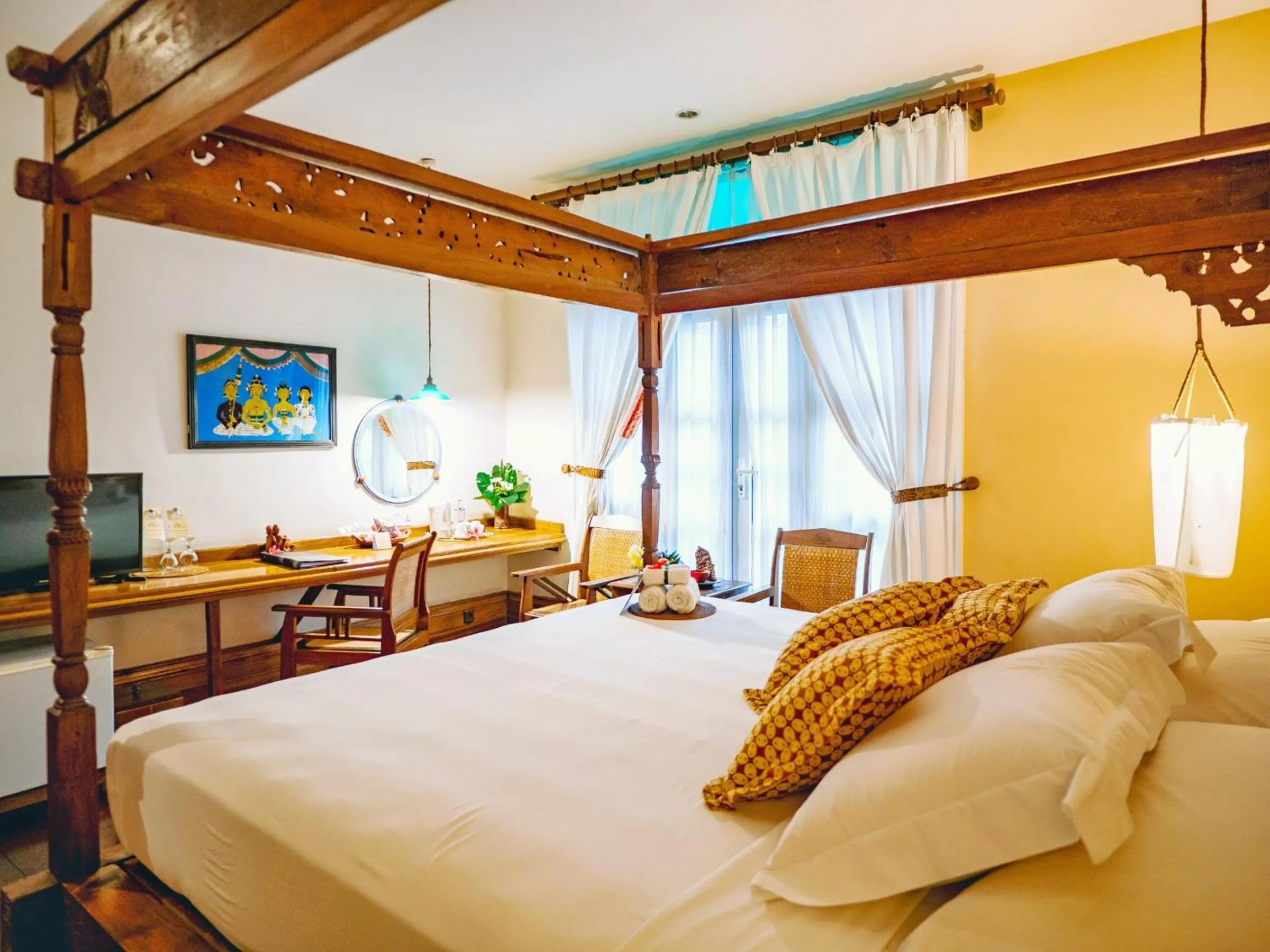 Bed in Hotel Tugu Malang