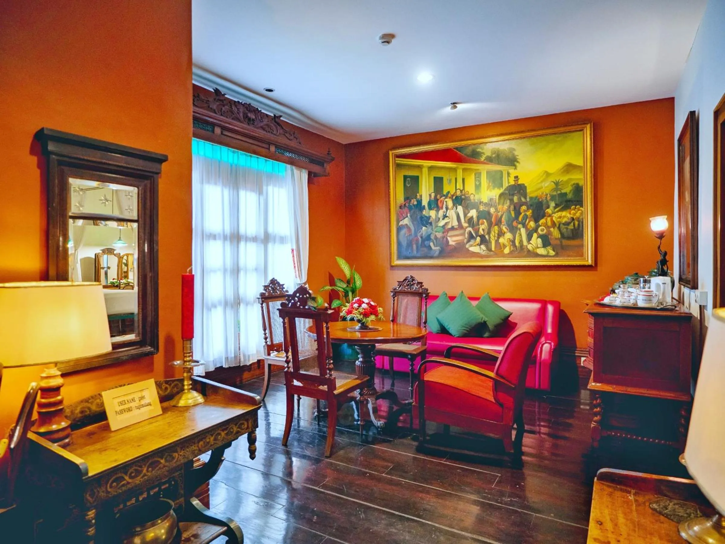 Living room in Hotel Tugu Malang