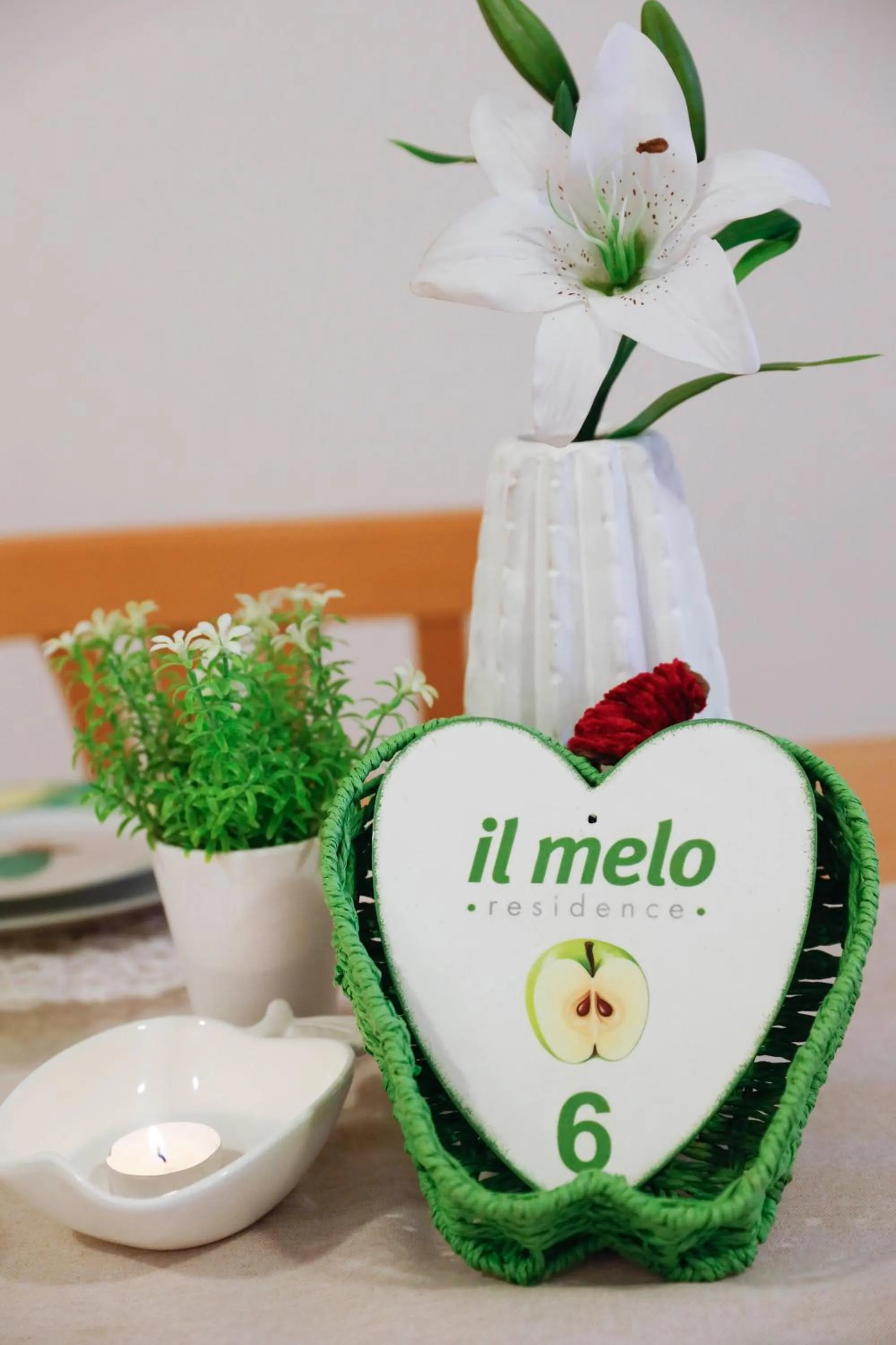 Decorative detail in Il Melo Residence