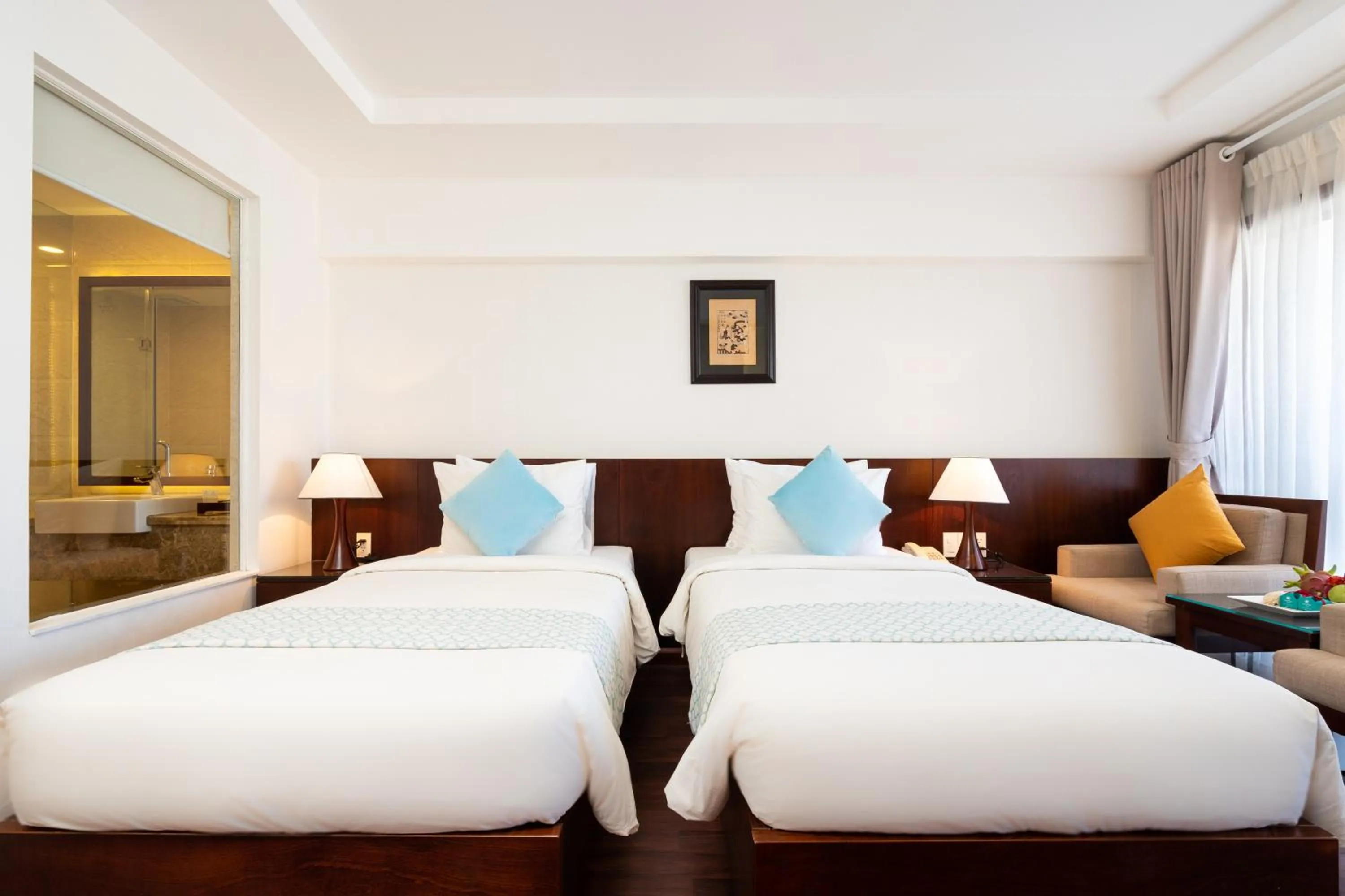 Bed in Hoang Ngoc Beach Resort