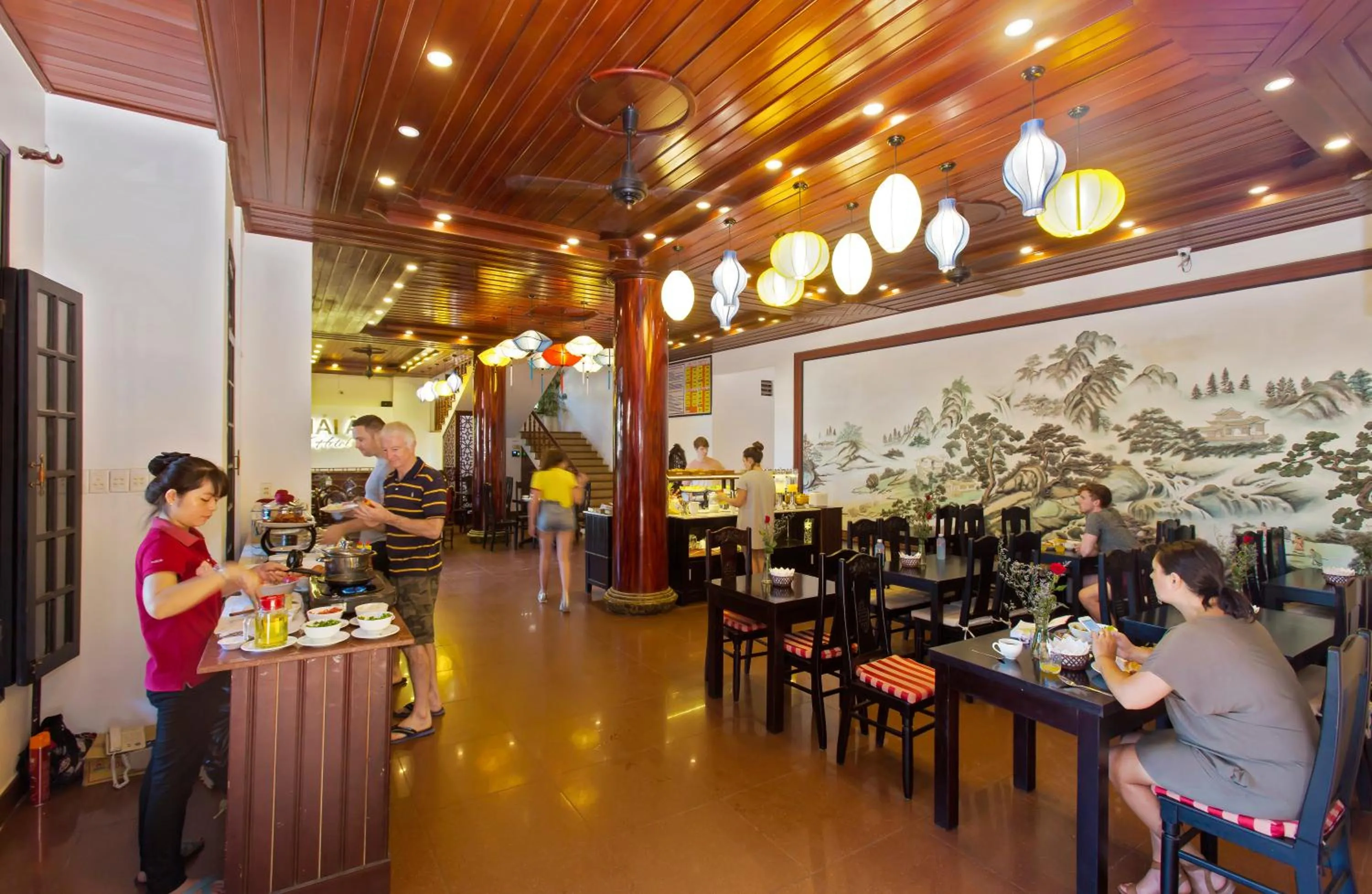 Buffet breakfast in Hoi An Hai Au Boutique Hotel