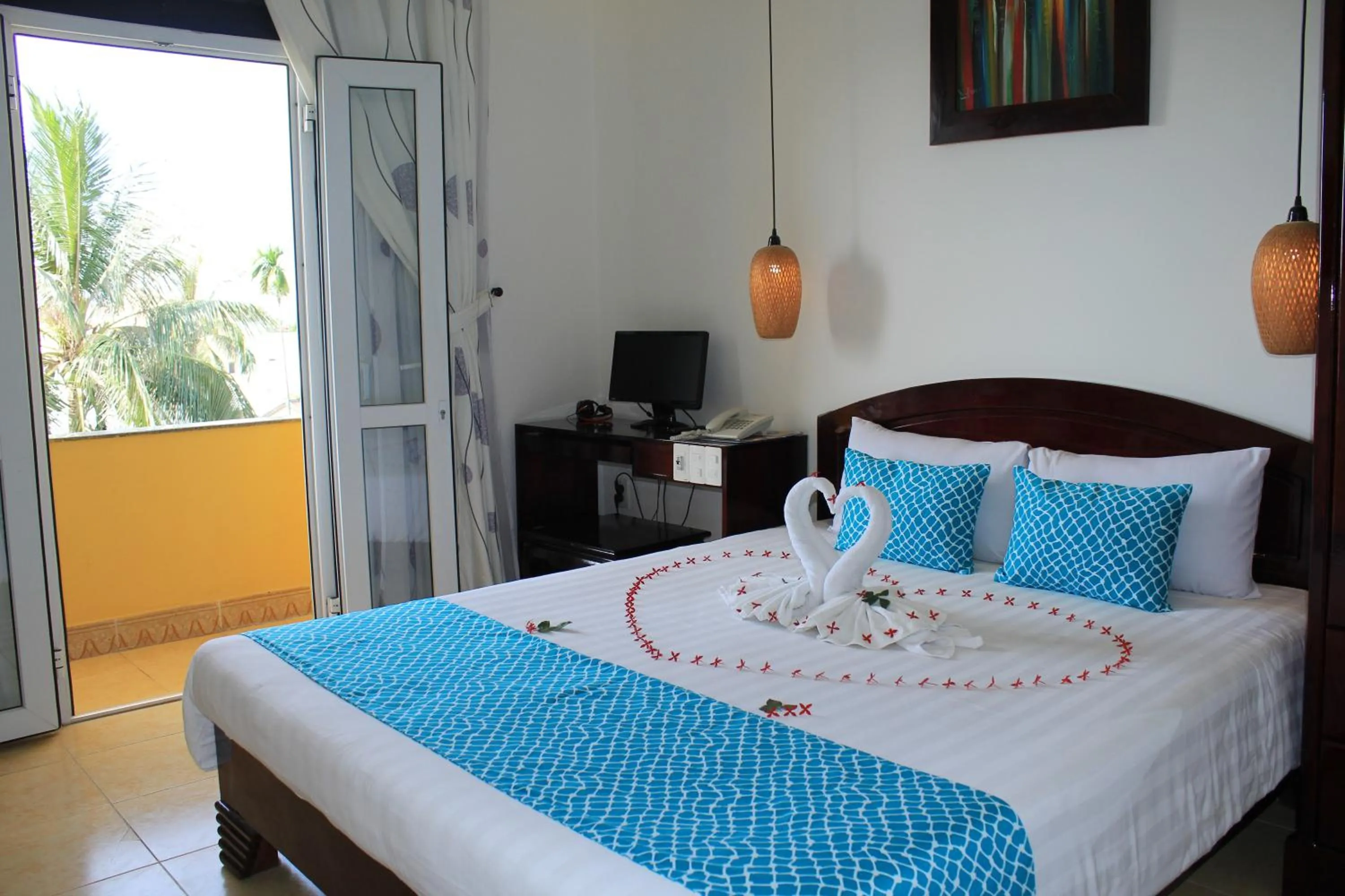 Decorative detail, Bed in Hoi An Hai Au Boutique Hotel