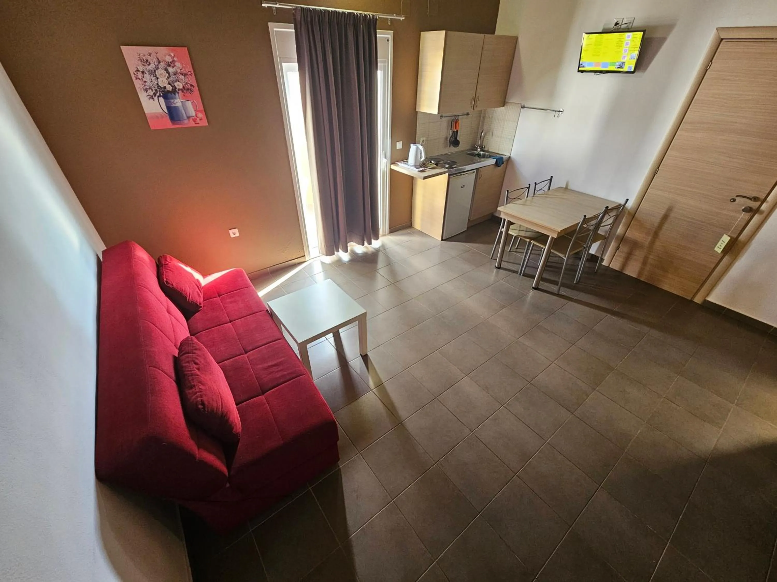 Kitchen or kitchenette in Elounda Sunrise Apartments