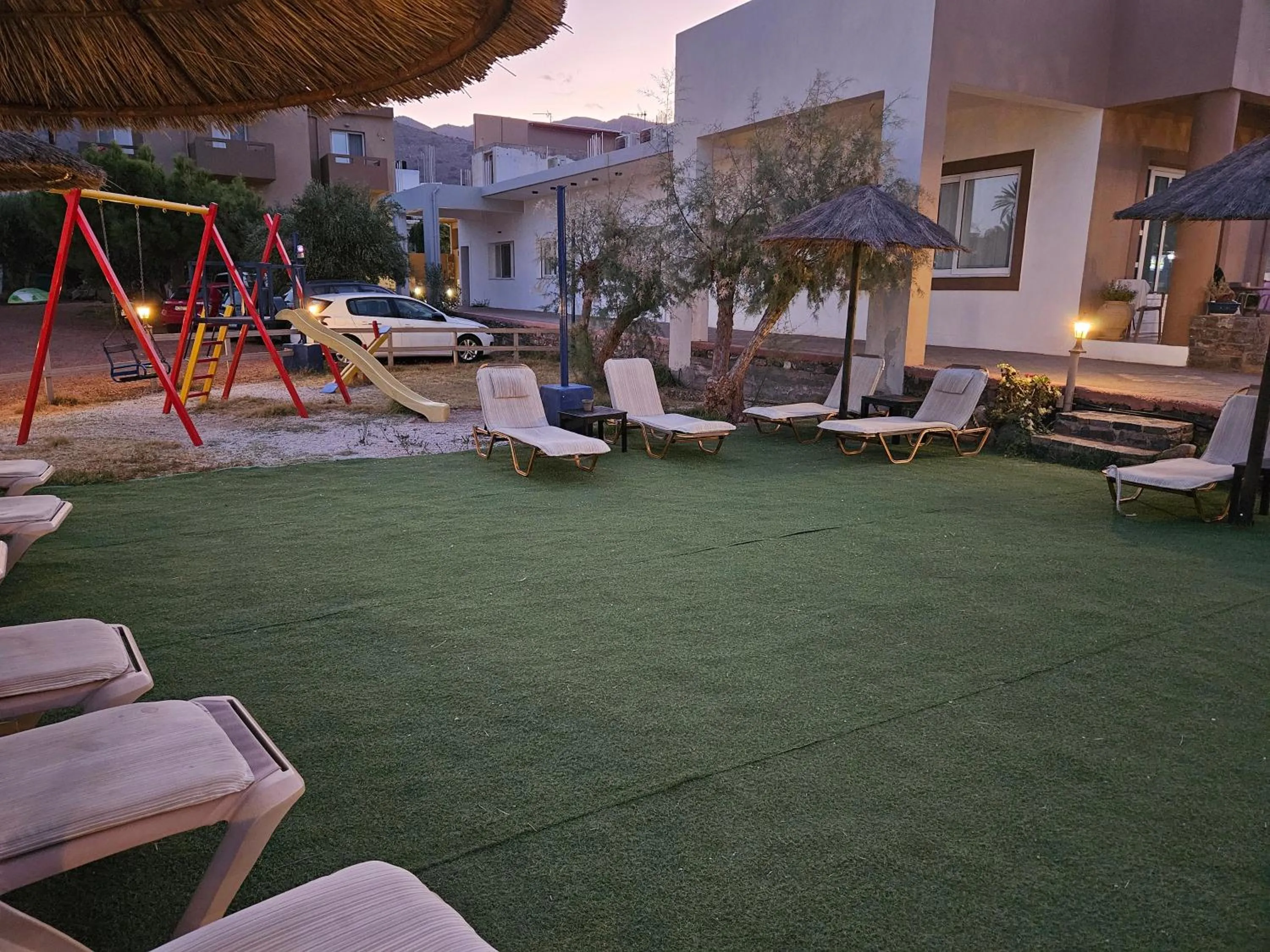 Children play ground in Elounda Sunrise Apartments