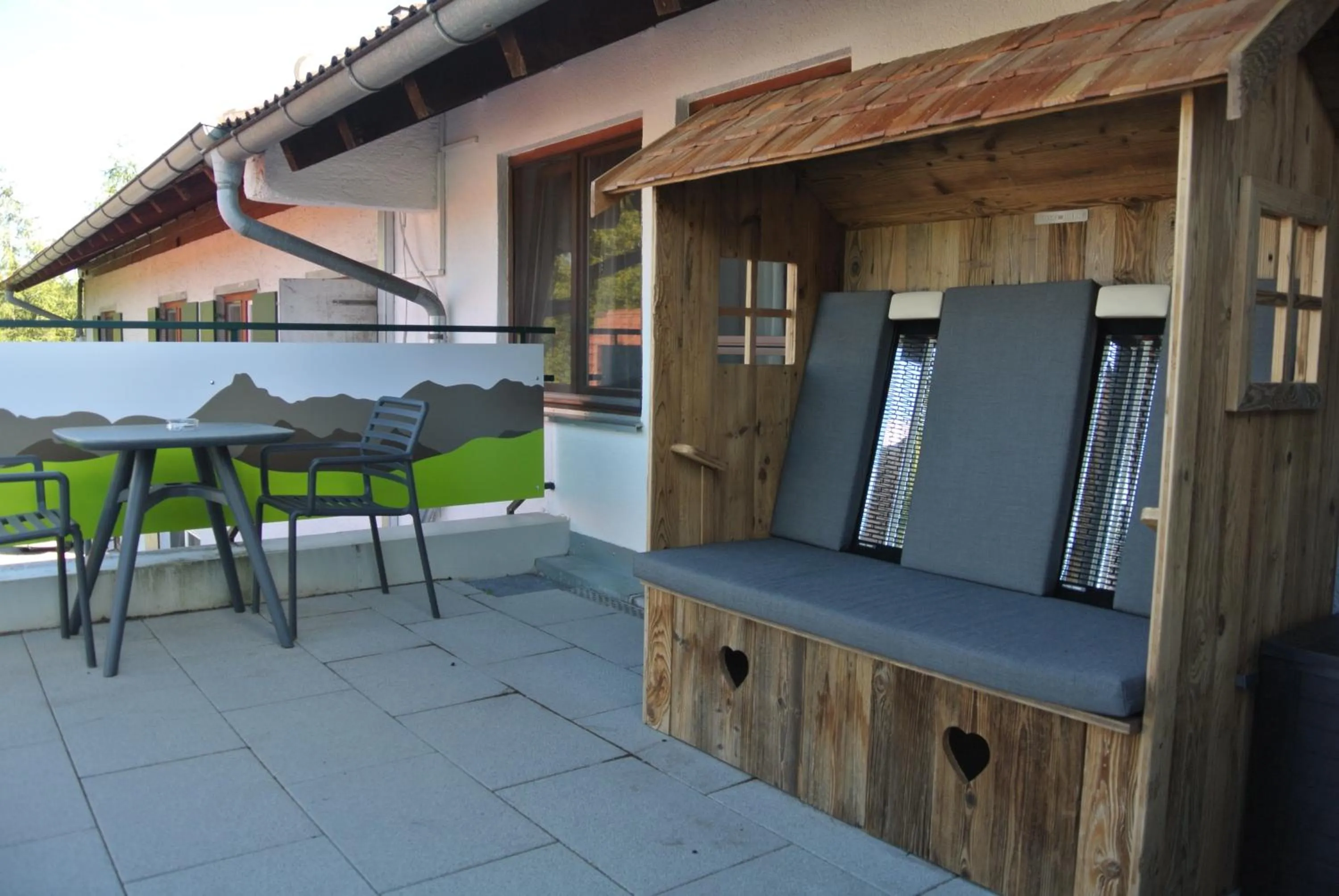 Balcony/Terrace in Familienhotel Löwen