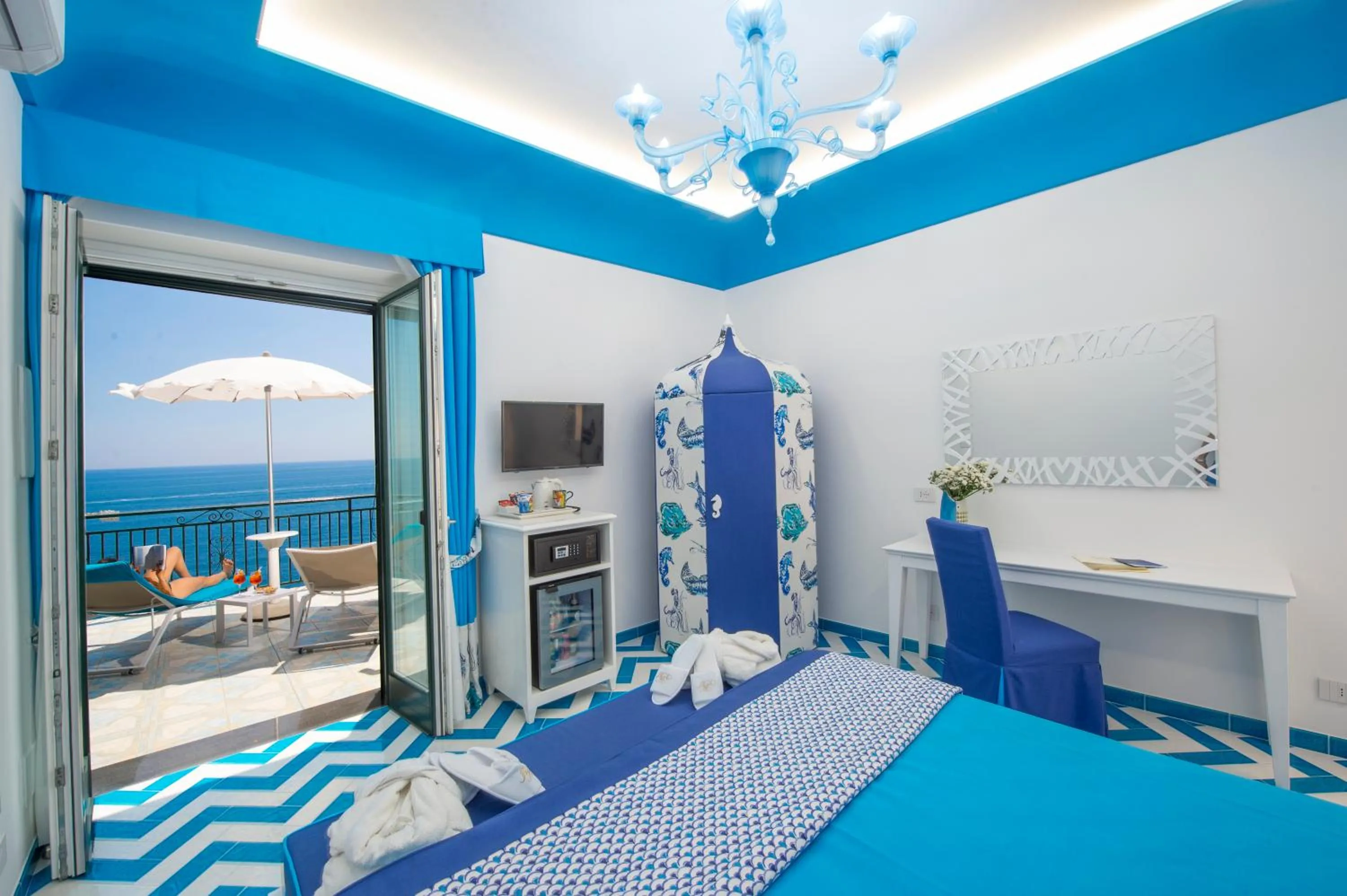 Bedroom, Bed in Hotel Villa Maria Pia