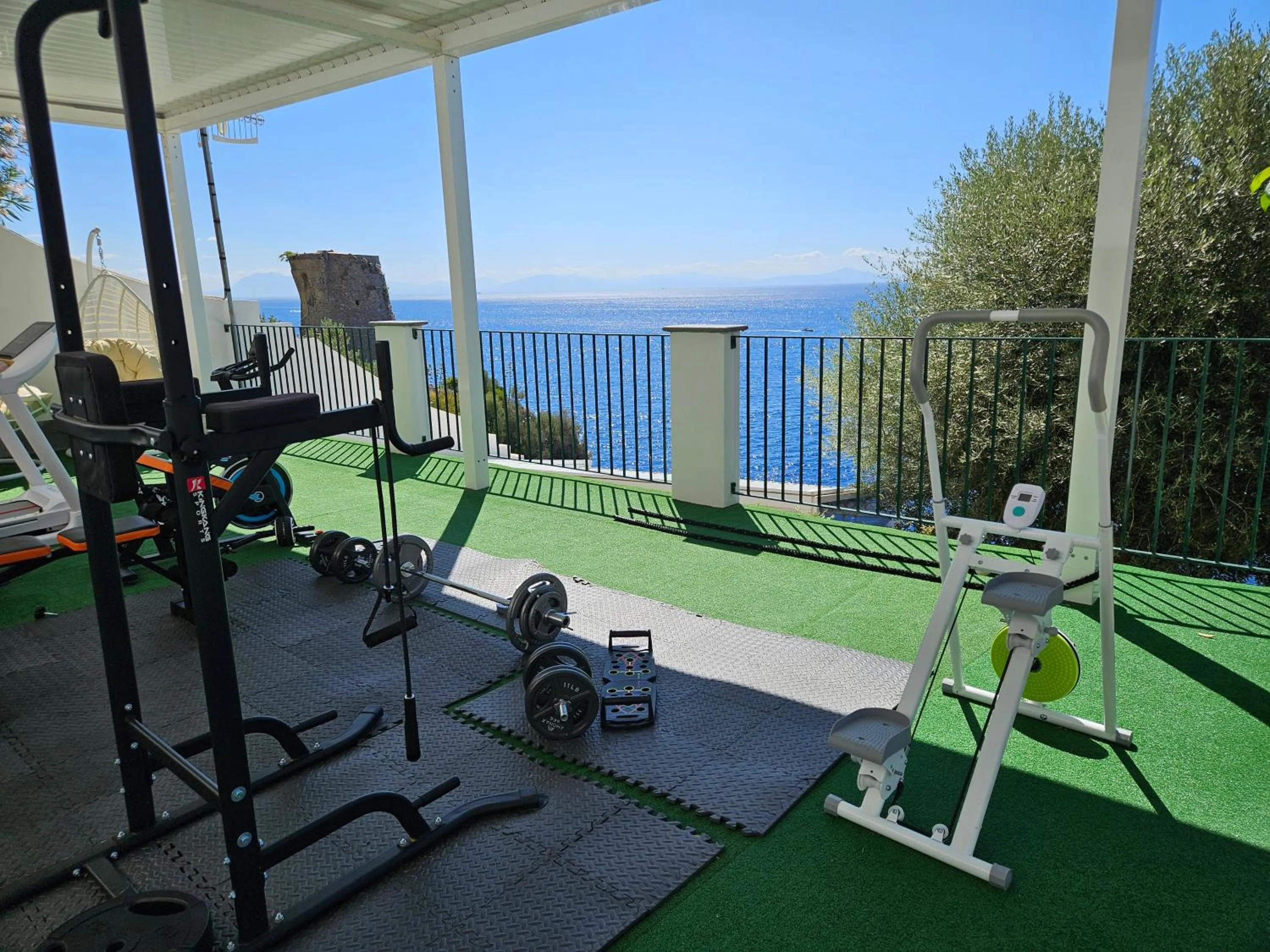 Fitness centre/facilities in Hotel Villa Maria Pia