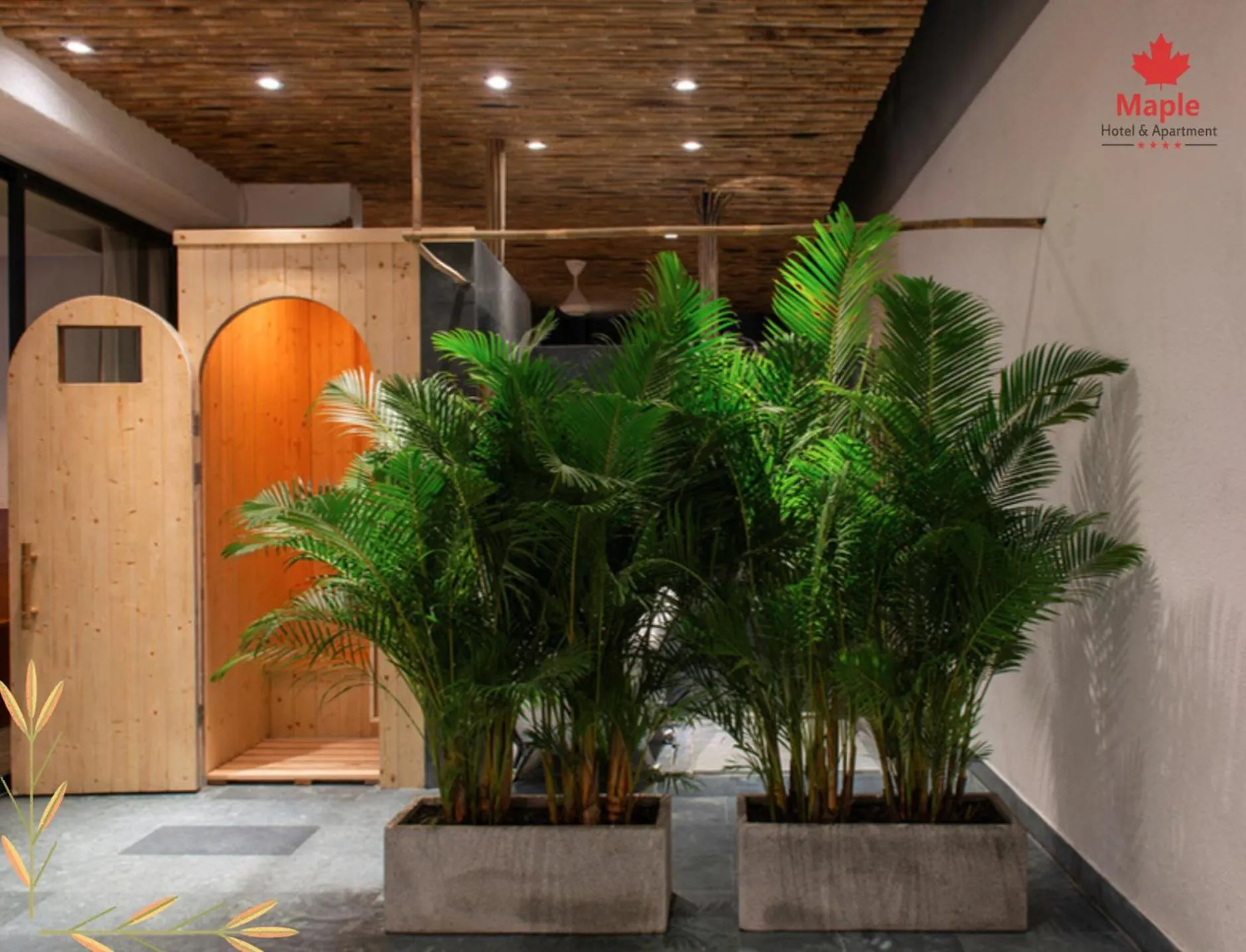 Sauna in Maple Hotel & Apartment